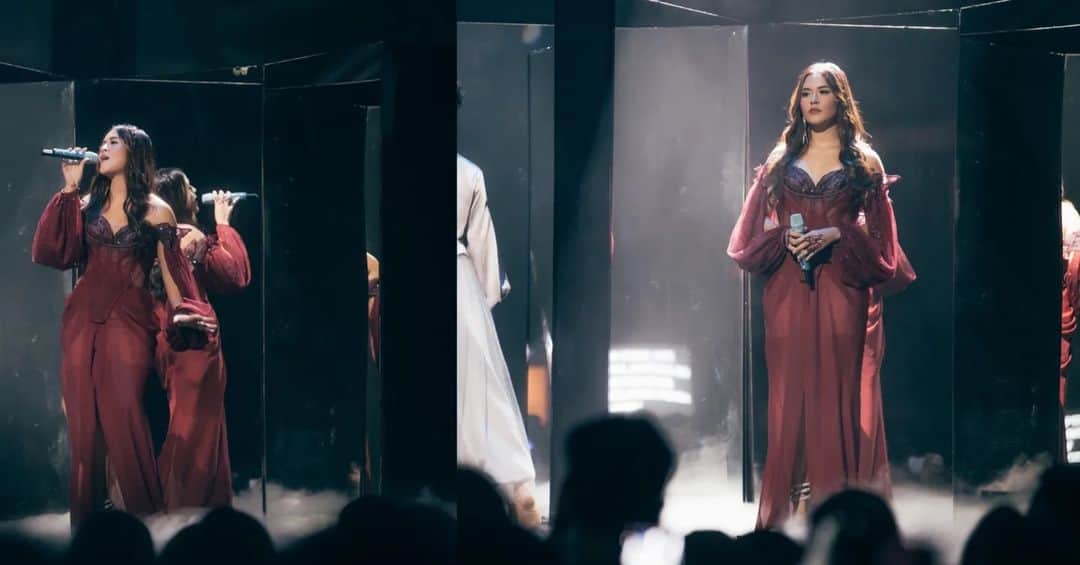 Raisa Andrianaさんのインスタグラム写真 - (Raisa AndrianaInstagram)「Gak afdol kalo gak bawain medley haha throwback waktu road to allobank festival kemarin medley pemeran utama x terjebak nostalgia wearing fairygown @lisajuofficial ❤️  Makeup / @ferryfahrizal Hair / @ibaayy___ Styled / @astecat @baloarenthus.lie Photo / @davianakbar」6月2日 16時43分 - raisa6690