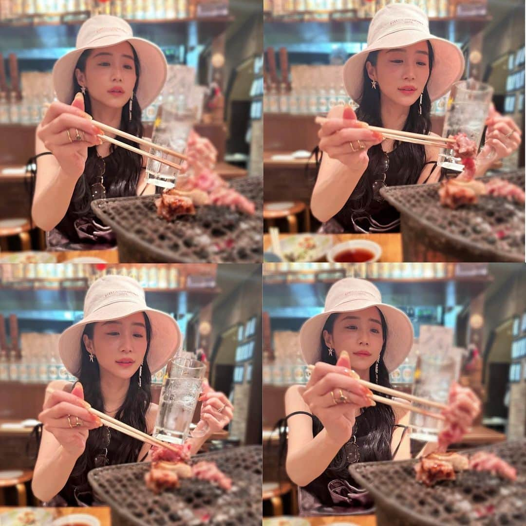 休井美郷さんのインスタグラム写真 - (休井美郷Instagram)「親友と焼肉。🥩‪  はじめて五反田に降臨した。 店員さんがどこもかしこもアットホームすぎて大好きになった。  #大阪感 #片手に麦ソーダ」5月29日 20時35分 - kyuui_misato