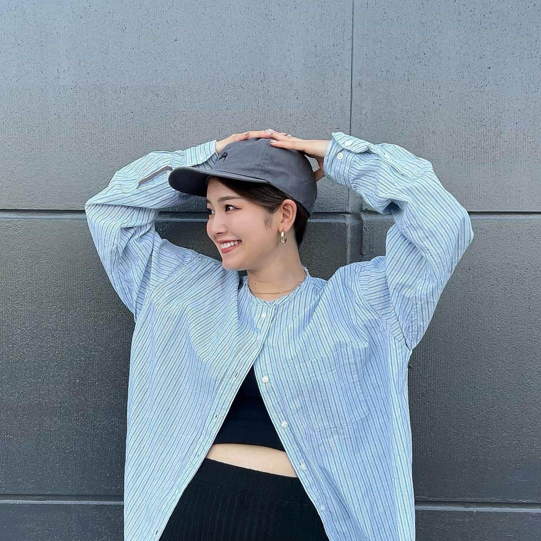 富久美玲のインスタグラム：「🆕 . #relief チュニックシャツ ▷フリーサイズ .  #身長152cm#mireistylecode#ootd」