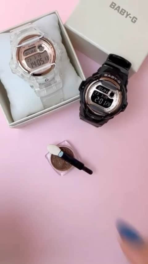 のインスタグラム：「合わせやすいBG-169Uシリーズならネイルとの相性も抜群💕 . BG-169UG-1JF ¥13,750 BG-169UG-7BJF ¥13,750 . #BABY_G #babyg_jp #GSHOCK #G_SHOCK #watch #腕時計 #CASIO #レディースウォッチ #手元倶楽部 #手元くらぶ #腕時計くら部 #腕時計好き #ネイル #ネイルアート  #防水時計 #防水機能 #BG169」
