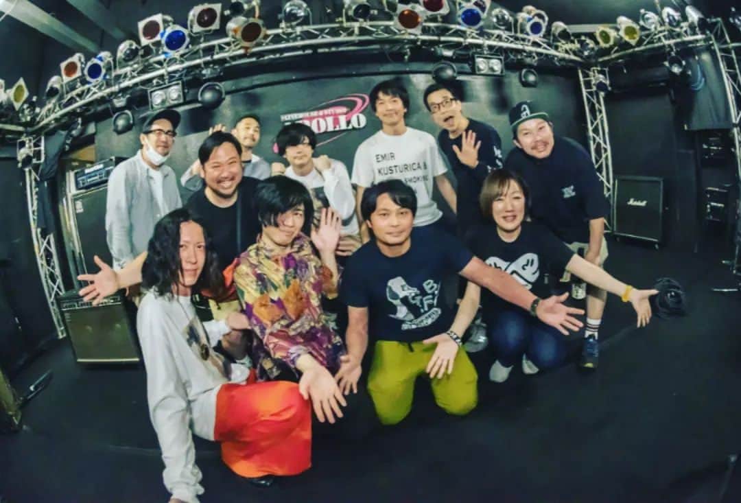 磯部正文のインスタグラム：「ベコロックフェスvol.3 ⁡ ⁡出雲アポロ 素晴らしい曲と演奏のSuiseiNoboAzと共に堪能 打ち上げでの色々な話も 明けての朝の出雲大社参拝も 良い思い出に アポロ店長スッスー  企画の目次夫妻 来てくれた皆様 ありがとうございました⁡ ⁡またお邪魔します⁡ ⁡⁡ ⁡#出雲アポロのハコ鳴りは最高だった  Photo by Junya Itoga」