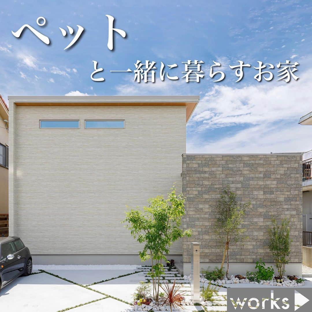 homelife 夢を叶える暮らし方のインスタグラム：「【ペットと一緒に暮らすお家】 ． 猫ちゃんと一緒に過ごすこだわりの詰まったお家をご紹介🐈🩶 Youtubeにて詳しいルームツアーも公開中です🌟是非ご覧ください！ ．  皆様のいいね❤️コメント💭が励みになります☺️ インスタの仕様変更に伴い、フォローしていただいていても届きにくい可能性があるようです😢 通知設定をしていただけると嬉しいです🔔  こちらのお家はアーキホームライフのお施主様邸の施工写真です🌟 その他の施工写真は、 @archihome_official  からご覧いただけます🏠 ＿＿＿＿＿＿＿＿＿＿＿＿＿＿＿ " #世界一あなたらしい住まいを " 「すべての人に最高の住まいを届けたい」 デザイン、品質、価格、どれも妥協しない家づくりを追求しています。 アーキホームライフは大阪・京都・兵庫・奈良・和歌山（一部）・福井（一部）で家づくりをしている会社です🏘 ＿＿＿＿＿＿＿＿＿＿＿＿＿＿＿ ☆グッドデザイン賞2020 ☆ハウスオブザイヤーインエナジー2021 ☆SUUMO関西工務店ランキング1位 ＿＿＿＿＿＿＿＿＿＿＿＿＿＿＿ . #ペットと一緒に暮らす  #猫との暮らし  #ナチュラルモダン  #高天井 #高窓  #新築 #注文住宅　 #家づくり #新築一戸建て #新居 #自由設計 #空間デザイン #戸建て　 #おしゃれな家 #施工事例 #ホームライフ #アーキホームライフ #リビングインテリア #統一感 #空間デザイン #パッシブデザイン #関西ナンバーワンの住宅メーカー #100年の暮らしを考える」