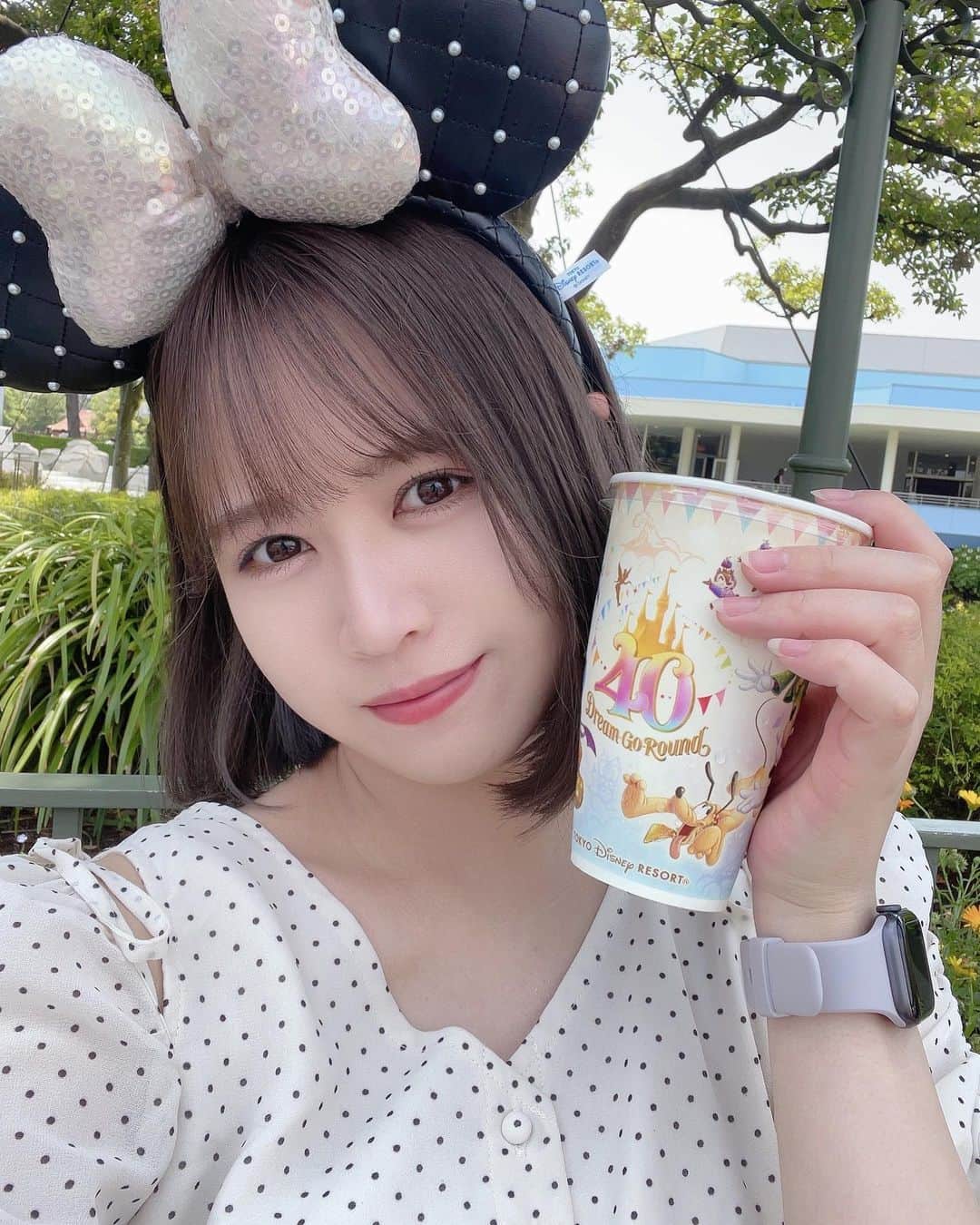 福士奈央のインスタグラム：「ㅤㅤㅤㅤㅤㅤㅤㅤㅤㅤㅤㅤㅤ たまには自撮りも🫧 #selfie #tokyodisneyland」