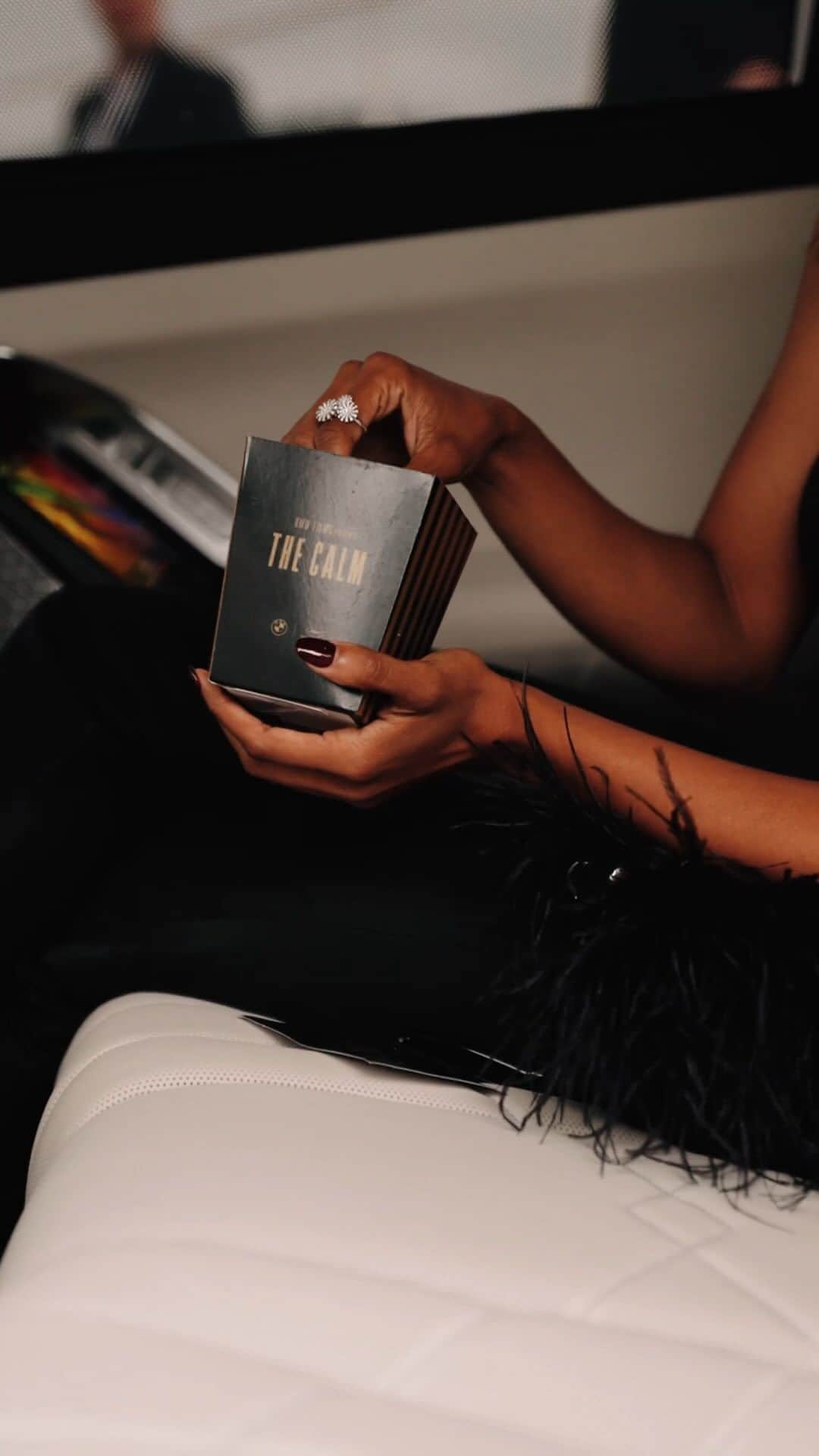 BMWのインスタグラム：「Premiere comfort for the big night ✨ Popcorn at the ready, @katgraham at the BMW Drive-In Cinema, for the premiere of #THECALM at @festivaldecannes.  #ThisIsForwardism #BMW #festivaldecannes」