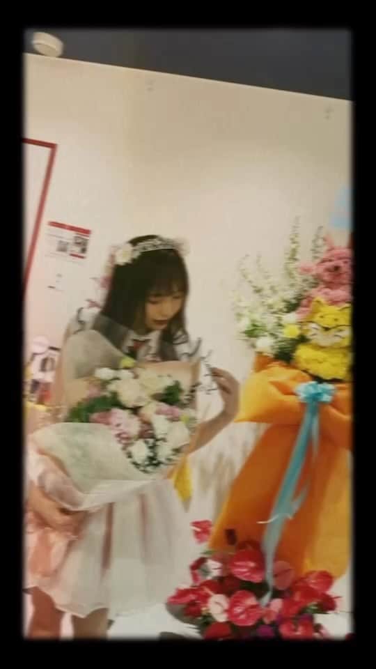 川越紗彩のインスタグラム：「生誕祭ありがとうございました🧁𓂃𓈒𓏸︎︎︎︎💗」