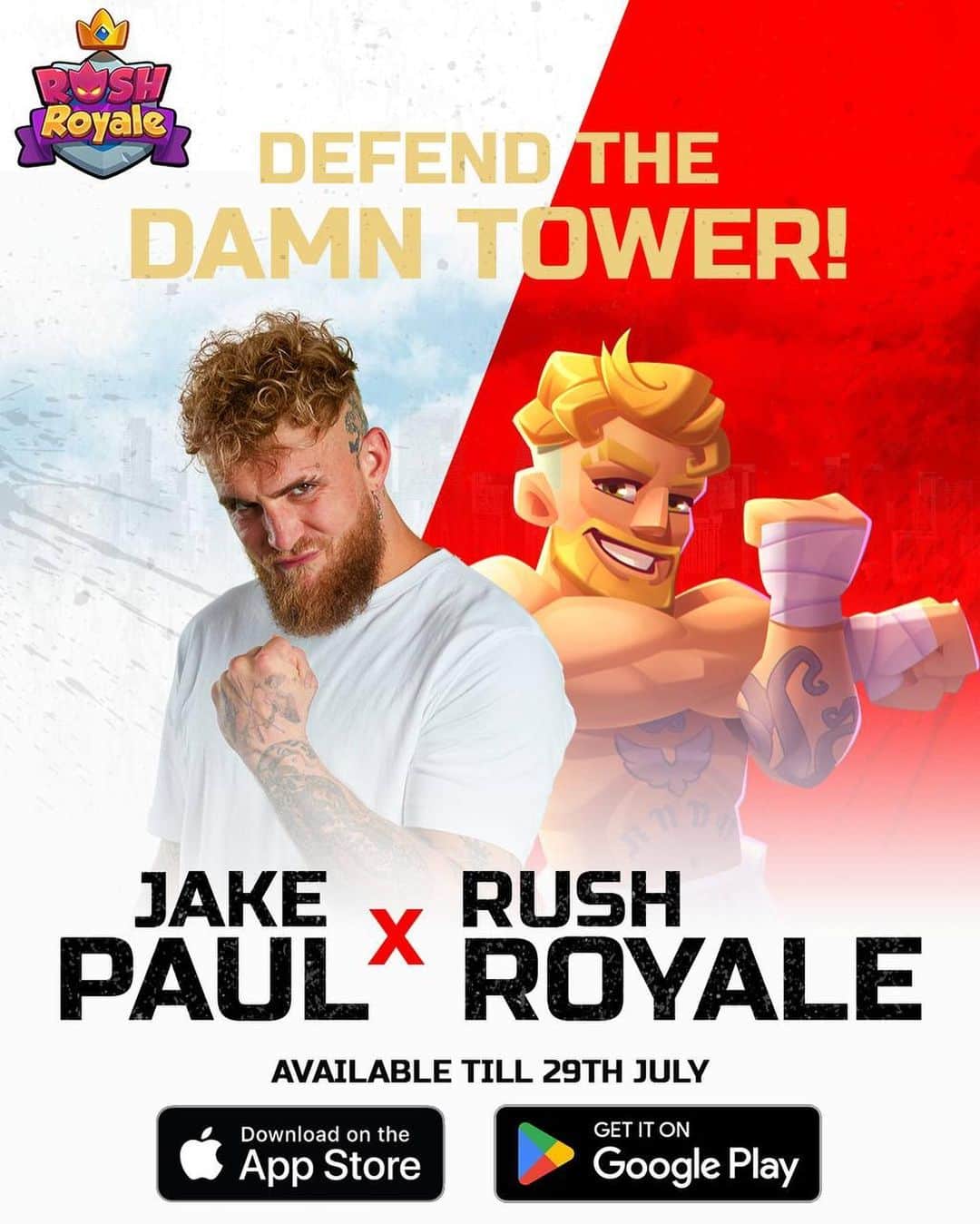 ジェイク・ポールさんのインスタグラム写真 - (ジェイク・ポールInstagram)「Let's Fight in the Rush Royale game! I'm already there and waiting for YOU!  Download RushRoyale through the LINK in bio! #ad」5月30日 0時00分 - jakepaul