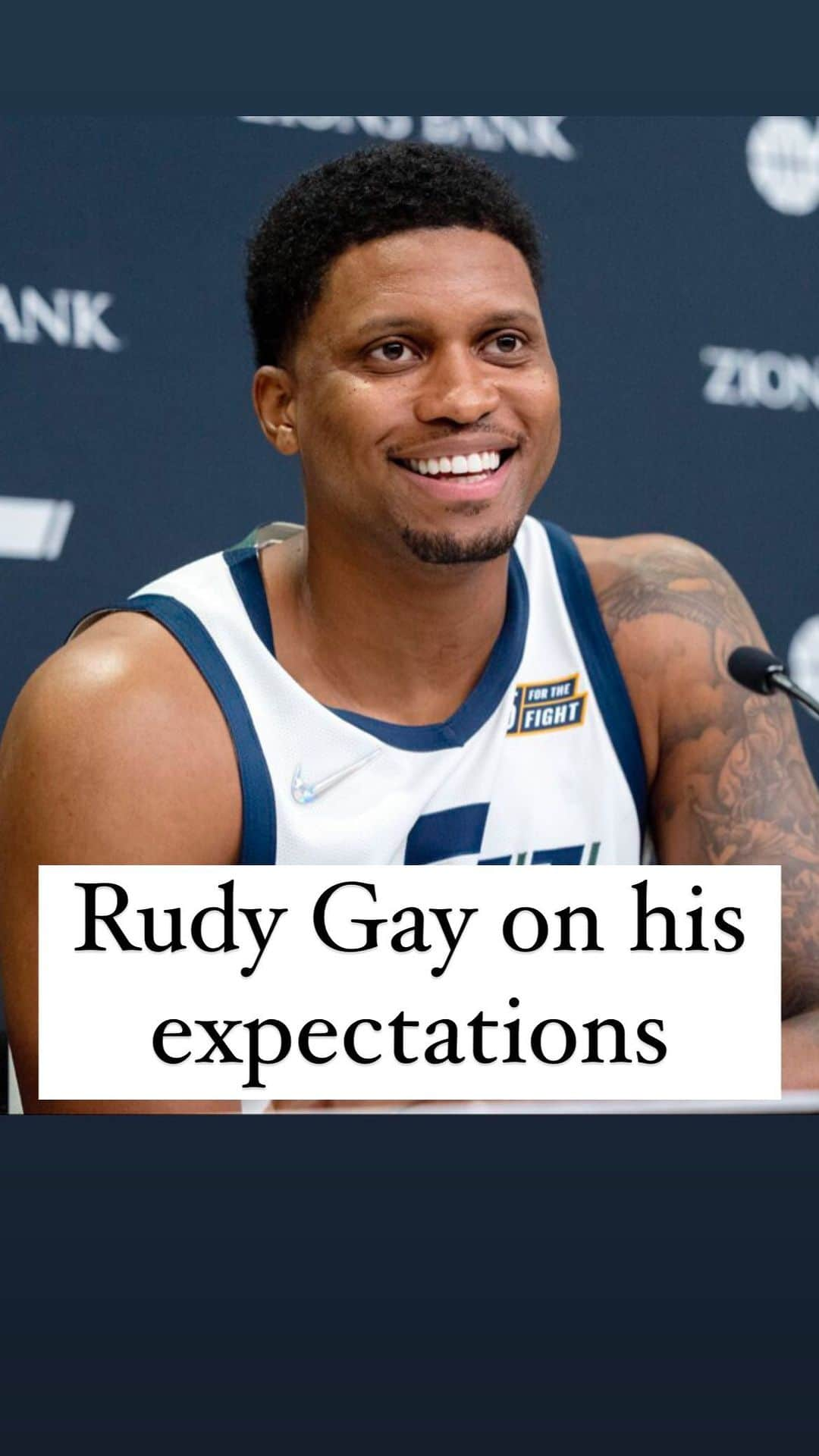 ルディ・ゲイのインスタグラム：「Rudy Gay reflects on his career and the expectations he set for himself. Through all the adversity he has faced, he is still making an impact in his 17th season, gracing the court with style, versatility, and pure talent.   He talks about Kobe helped him get through his torn Achilles injury and the advice he gave to him.  @rudygay #rudygay #nba #playoffs #utahjazz #jazz #motivation #inspiration」