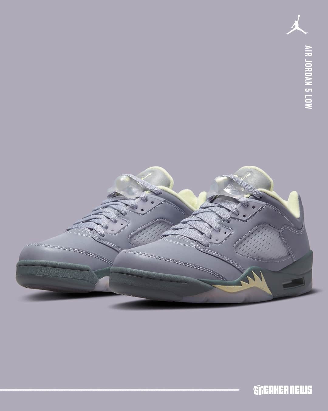 Sneaker Newsさんのインスタグラム写真 - (Sneaker NewsInstagram)「Official images of the Air Jordan 5 Low "Indigo Haze" have surfaced ahead of the scheduled June 8th release! Would these have looked better as a Mid?⁠ LINK IN BIO for more details.」5月30日 3時01分 - sneakernews