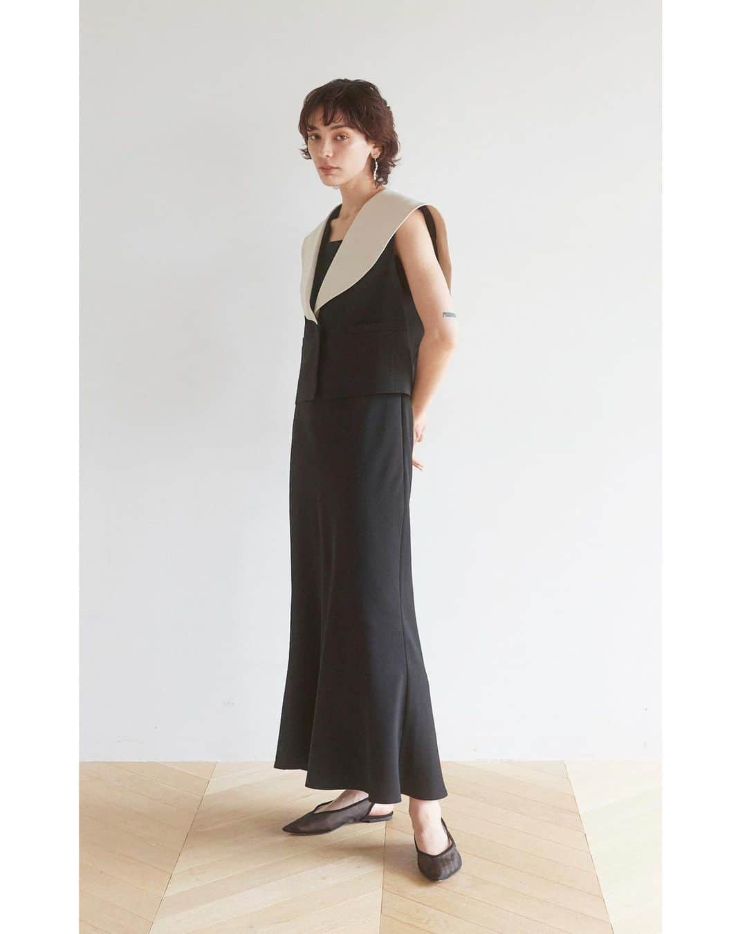 searoomlynn BIG collar ショートベスト searoomlynn Big collarショートベスト