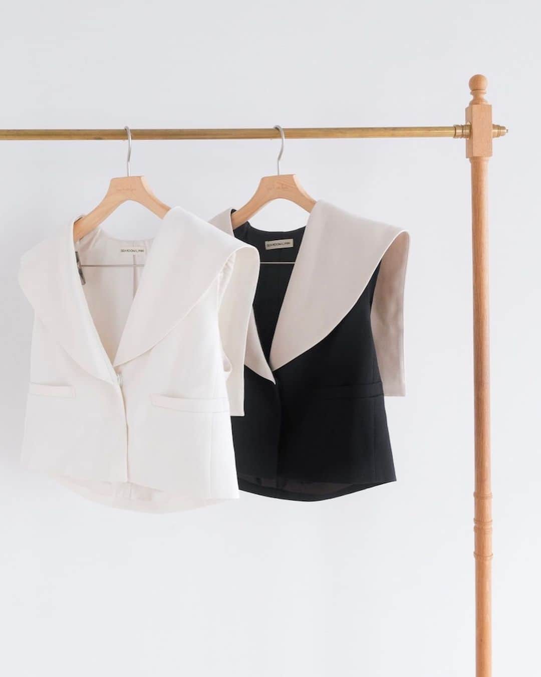 searoomlynn BIG collar ショートベスト searoomlynn Big collarショートベスト