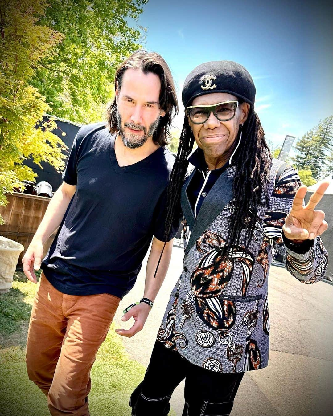 ナイル・ロジャースさんのインスタグラム写真 - (ナイル・ロジャースInstagram)「Thanks #bottlerock @sapcenter the #people and #keanureeves for being so cool. This #tour is blasting out the starting gate.」5月30日 8時20分 - nilerodgers