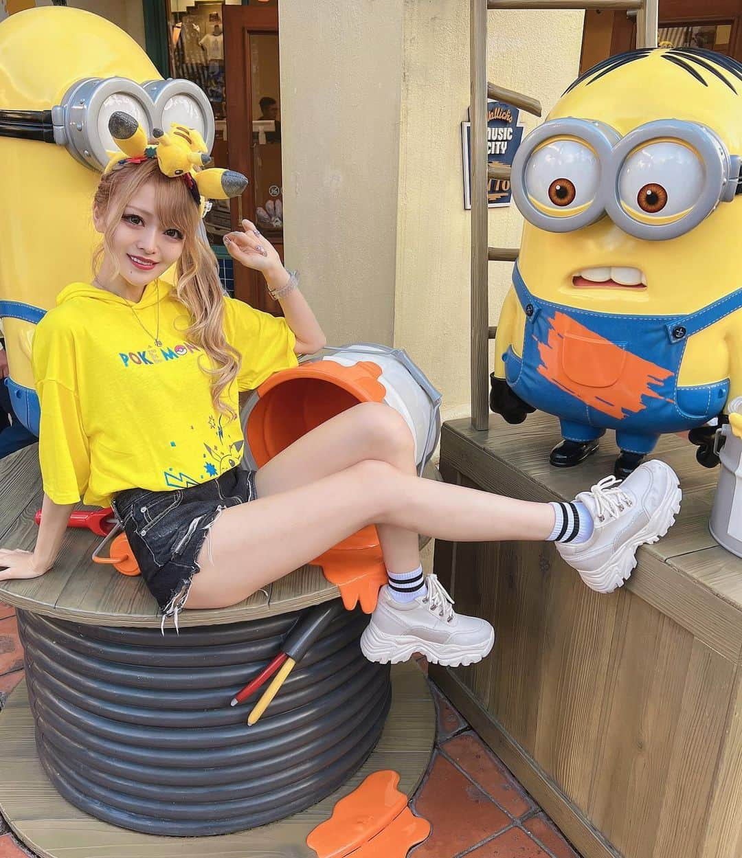 ミランさんのインスタグラム写真 - (ミランInstagram)「💫💫ミニオン×ピカチュウ💫💫  ・  ・  ・  #usj #universalstudios  #minion #universalstudiosjapan  #osaka #ユニバポケモン  #ユニバ #ポケモン #ミニオン #ユニバコーデ  #ピカチュウ」5月30日 9時04分 - milan_partyon