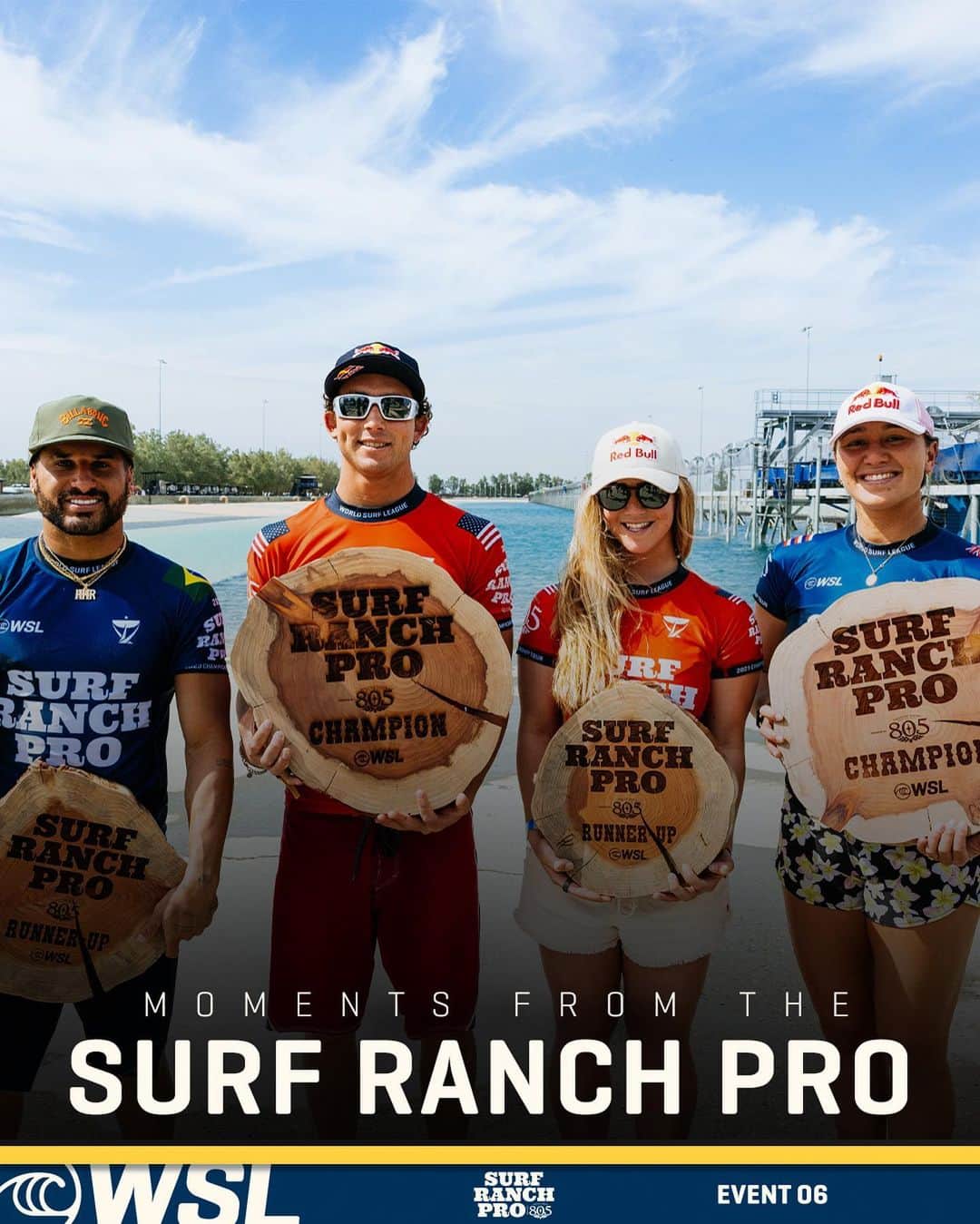 世界プロサーフィン連盟（WSL）のインスタグラム：「Some of the best moments from the #SurfRanchPro pres. by @805beer. 📸   Replay the entire event now on worldsurfleague.com.」