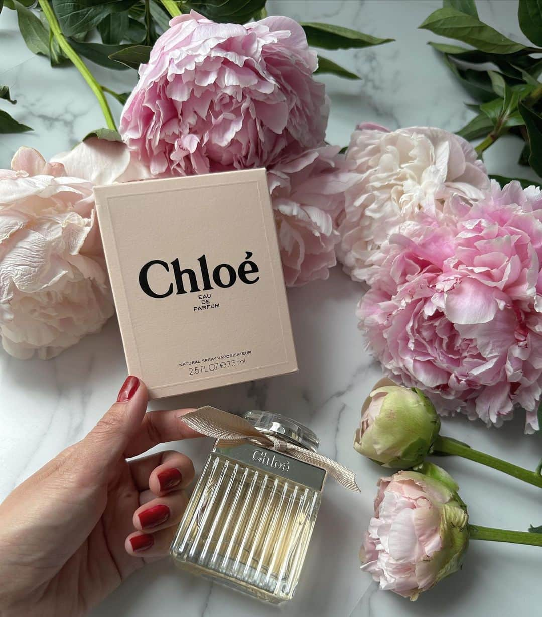 マキろんのインスタグラム：「#chloe香水 #chloeperfume   旦那ちゃんからのプレゼント  いつもお買い物行ったとき "欲しいなら買ってあげるよー" とか言ってくれるんだけど "いらんー"っていうのね私  私ビックリするくらい 欲しいものないんよー💦  先輩奥様たちから "買ってあげたい気持ちをちゃんと汲み取る" そして "めっちゃ喜んであげることを しないとダメよぉ"って アドバイスもらったんよね  なるほど🧐 私の喜んでる姿を見たいわけで 遠慮する姿じゃないよなぁって 気づいたんやけどさ  それからはなるべく "なんか欲しいものないの？" って聞かれたら 答えるようにして もらったらめっちゃ喜ぶように しとる❗️  私の顔見て "こいつー嬉しそうにしとるわ" って満足そうやった😇  絶対的妻より上に立ち 俺は王様だぞ❗️って 大きく見せてるんだけど 心は赤ちゃん👶な うちの旦那ちゃんの 滑らない話をみんなに聞いて欲しいくらいwww🤣🤣🤣  #滑らない話 また聞いてください  🎁💐💄💖✨ 🎁💐💄💖  #令和のアラフィフ#山内智恵 #波動を上げる方法  #引き寄せの法則実践中」