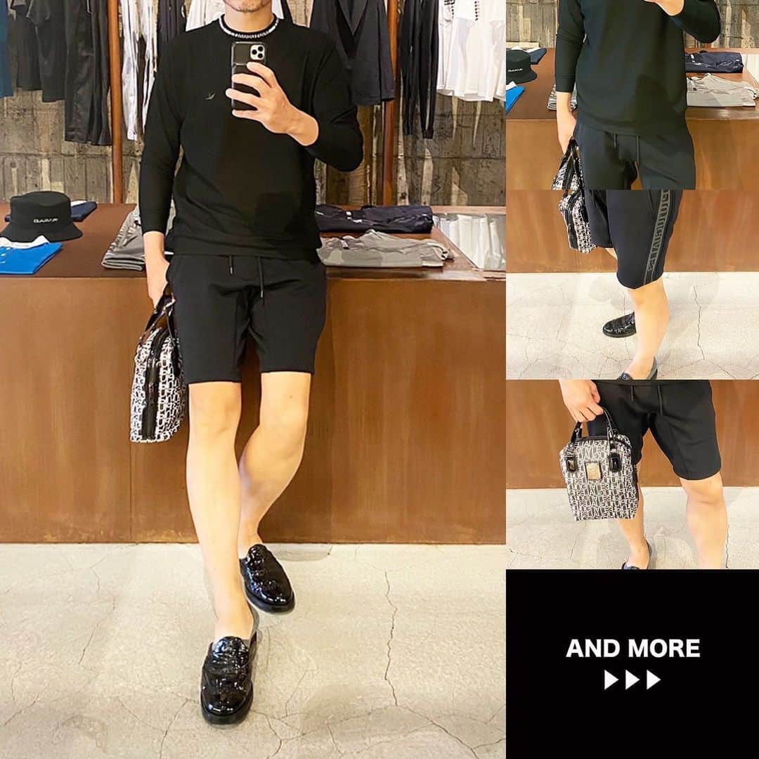 のインスタグラム：「✨今日のN.K.B STYLE✨ 👕【カットソー】1PIU1UGUALE3 SPORT 2023 S/S 113 SPORT TECHNICAL MESH BLACK LOOSE FIT CREW (BLACK) 👖【パンツ】1PIU1UGUALE3 SPORT 2023 S/S BLACK PREMIUM WIDE SHORT (BLACK) 👜【バッグ】1PIU1UGUALE3 GOLF 2023 S/S VERTICAL CART BAG FULL LOGO (BLACK)  セレクトショップN.K.B小林です。  非常に売れ行きが早い「1PIU1UGUALE3 SPORT」でのスタイル!!  着用している1PIU1UGUALE3 SPORT 2023 S/S 113 SPORT TECHNICAL MESH BLACK LOOSE FIT CREWは、メッシュ素材!! 長袖でも涼しい♪  先日入荷した1PIU1UGUALE3 GOLF 2023 S/S VERTICAL CART BAG FULL LOGOを持って撮影。 サイズ感をお確かめください☆  紫外線対策に、ファッションアイテムとしても重宝するTOMFORD EYEWEAR,HOORSENBUHS。 是非店頭でお試しください。  全品送料無料❗️新規会員登録ですぐ使える1,000ポイントも進呈中です。  ++++++++++++++++++++ N.K.Bは、福井県福井市にあるセレクトショップ。 オーナーの小林が、取扱ブランドの最旬コーデと新作先行予約・入荷情報をPostしています。 もしよければ、いいね＆フォローよろしくお願いします❗  【主な取扱ブランド】 AKM | エイケイエム VEGAHLUXE | ヴェガリュクス 1piu1uguale3 | ウノピュウノウグァーレトレ 1piu1uguale3 SPORT| ウノピュウノウグァーレトレスポーツ LUXE163AKMBB | リュクス163エイケイエムビービー Junhashimoto | ジュンハシモト TFW49 | ティーエフダブリューフォーティーナイン TOM FORD EYEWEAR | トムフォード アイウェア DABORO | ダボロ PIUORO | ピウオッロ MOOSEKNUCKLES | ムースナックルズ newblance | ニューバランス and more… ++++++++++++++++++++  #1piu1uguale3 #ウノピュウノウグァーレトレ  #エヌケービー #メンズファッション #メンズファッションコーデ #ファッション好きと繋がりたい #メンズコーデ #お洒落さんと繋がりたい #おしゃれさんと繋がりたい #服好きな人と繋がりたい #ファッション好きな人と繋がりたい #ファッション大好き #今日のコーデ #本日のコーデ #ファッションコーデ #インスタファッション #エヌケービー #ファッションスナップ #ファッション好き #アパレルショップ #ファッションコーディネート #メンズアパレルショップ」