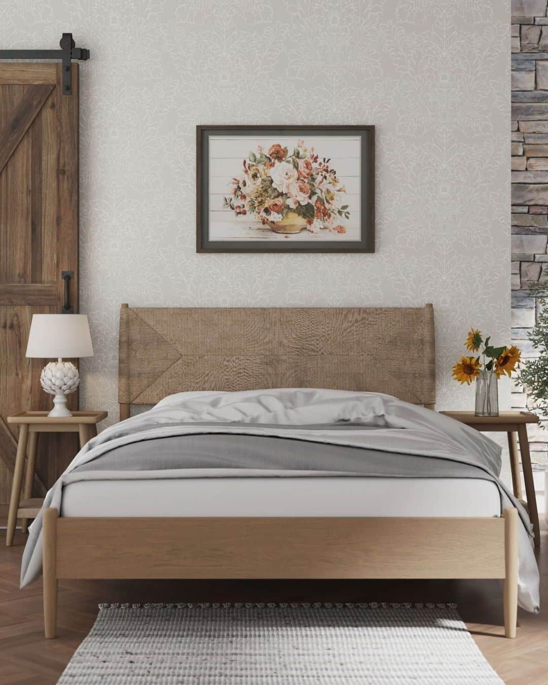 ローラアシュレイのインスタグラム：「Reminiscent of the British countryside, the Kennett Bed will be the perfect finishing touch to your farmhouse-inspired home.⁣ ⁣ The Kennett range is now available on lauraashley.com and @nextofficial」