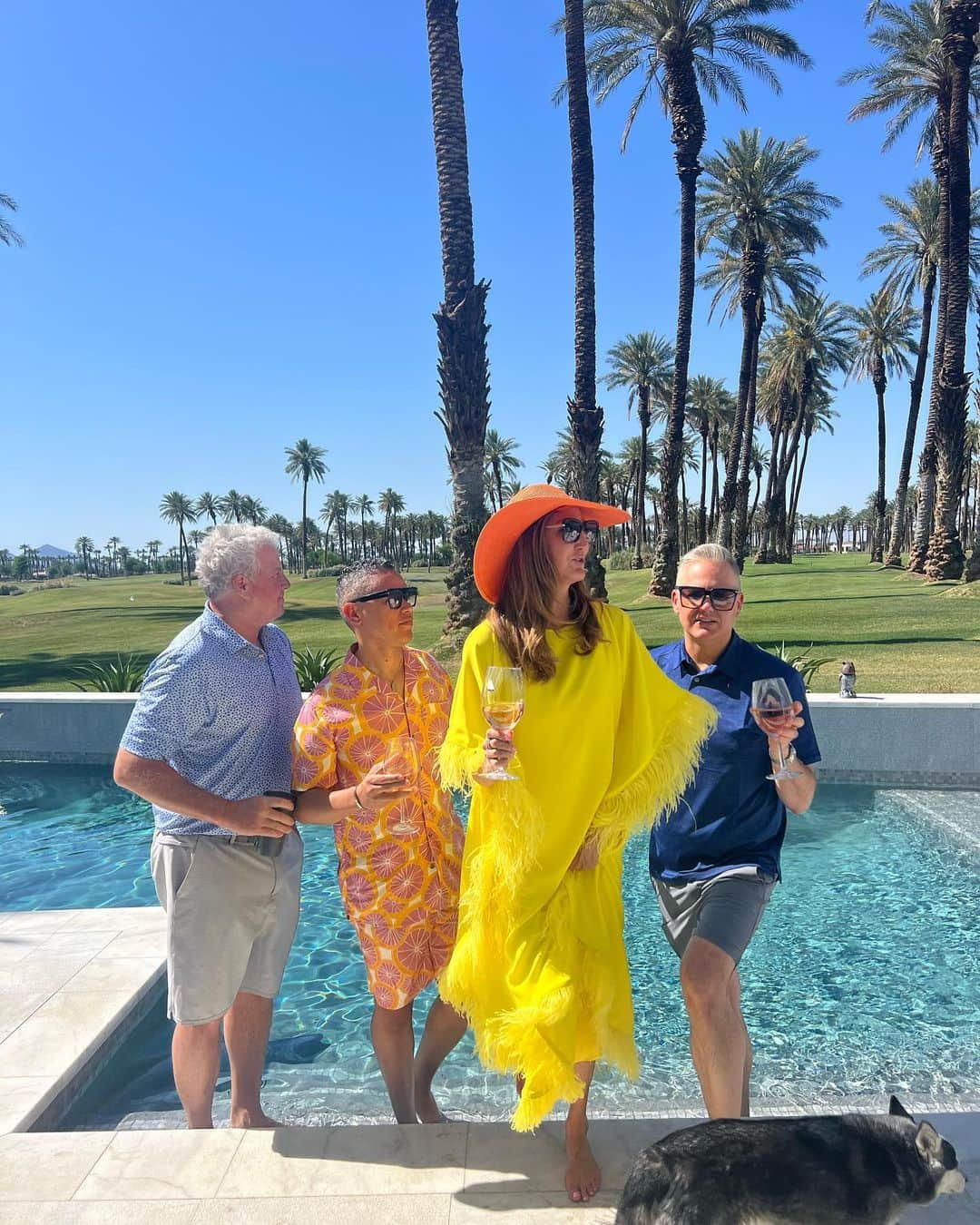 ヘザー・マクドナルドさんのインスタグラム写真 - (ヘザー・マクドナルドInstagram)「Such a fun day with @helloross @drgarciamathews #memorialday #laquinta @trinaturk #palmsprings #palmdesert #couples #silverfoxes marriedlife #juicyscoop new episode up now」5月31日 0時44分 - heathermcdonald