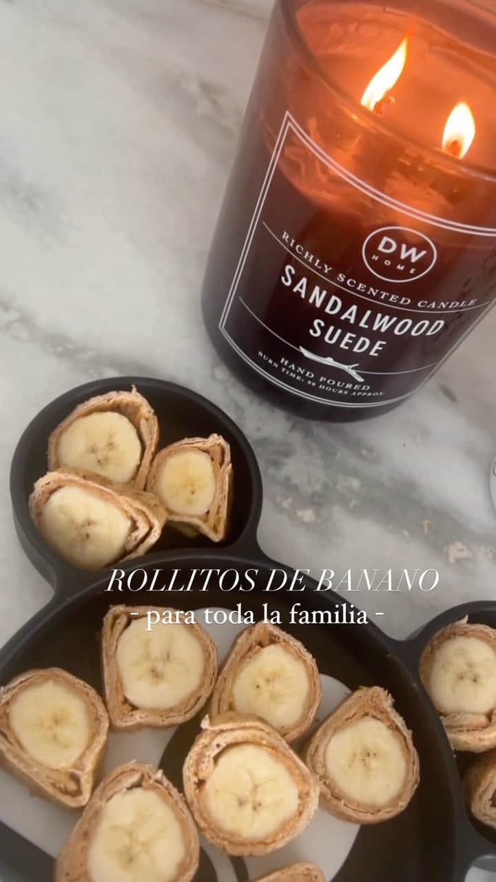 ステファニア・フェルナンデスのインスタグラム：「Rollitos de banano o cambur 🍌🫶  Ingredientes:   Un banano Mantequilla de maní  Tortillas integrales  Un huevo Leche de almendras  Canela   Preparación: Agrega la mantequilla de maní por la tortilla,  coloca el banano y realiza el rollito, luego pásalo primero por el huevo y luego por la leche con canela al finalizar agrega mas canela (al gusto) para finalizar pasar por el sartén hasta que doren.  ¡Listo que lo disfruten!」