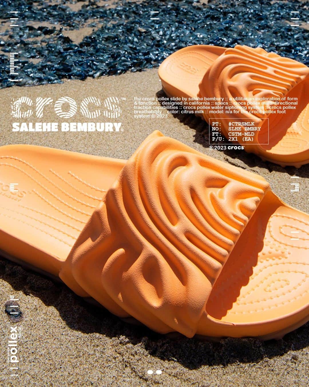 クロックスさんのインスタグラム写真 - (クロックスInstagram)「Introducing the Crocs Pollex Slide from Salehe Bembury.​」5月31日 1時06分 - crocs