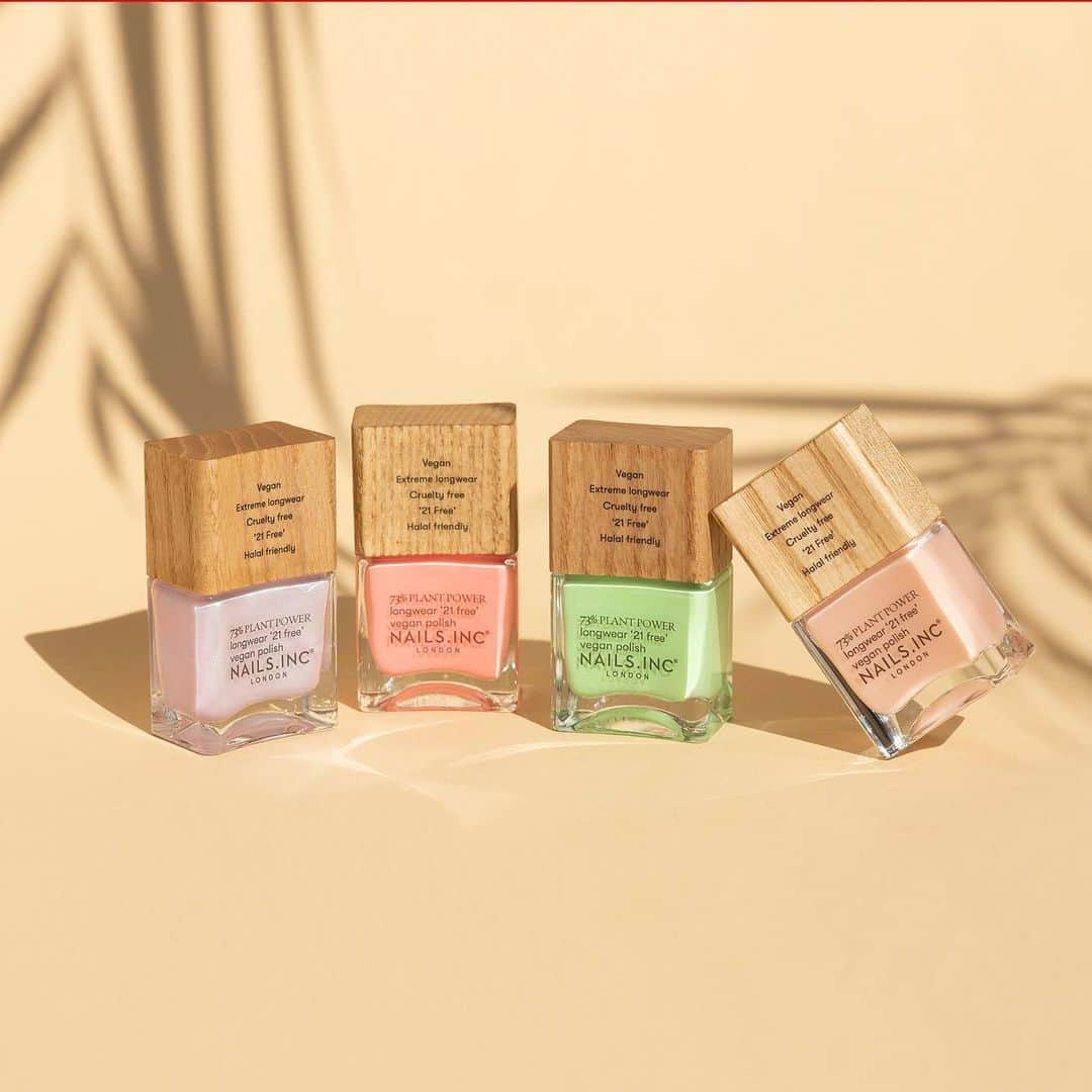 NAILS INCさんのインスタグラム写真 - (NAILS INCInstagram)「. 2023 Summer Collection  PLANT POWER 73% plant based vegan nail polish  サトウキビ、キャッサバ、綿、とうもろこしなど 73%植物由来成分で作られたヴィーガンネイルコレクション “PLANT POWER” から、初夏がもたらす 心地いい日差しに映えるヴィーガンカラー4色が登場。  ネイルズ インク プラント パワー ネイルポリッシュ 14ml　新4色　2,750円（税込）  2023年6月7日(水) 全国・オンラインショップ(10:00～) 数量限定発売  #nailsinc #ネイルズインク #plantpower  #プラントパワーネイルポリッシュ」5月30日 16時46分 - nailsinc.jp