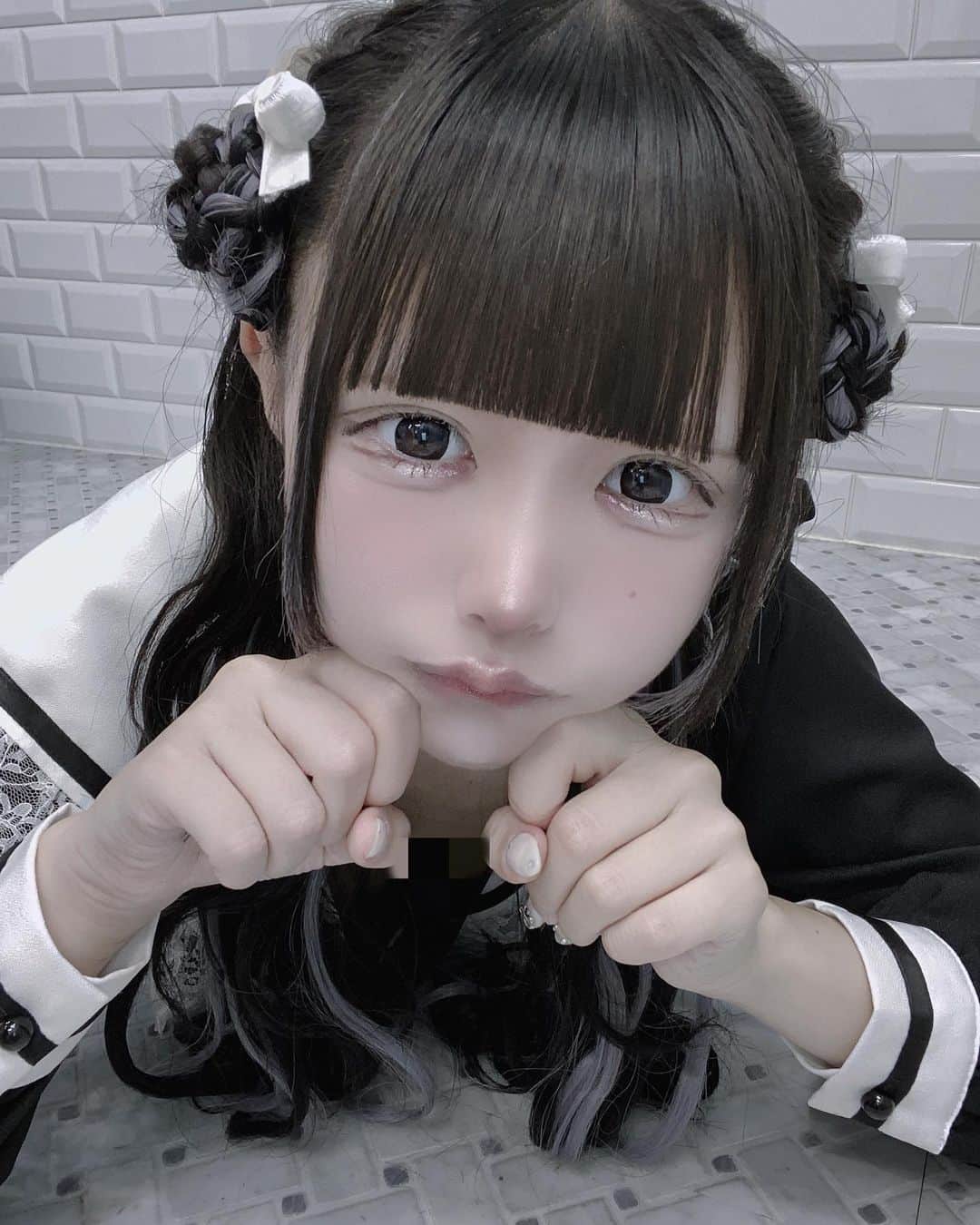 黒栖まゆきのインスタグラム：「羊さんも前髪もまなさんいつも可愛くしてくれるദി ᷇ᵕ ᷆ )♡」