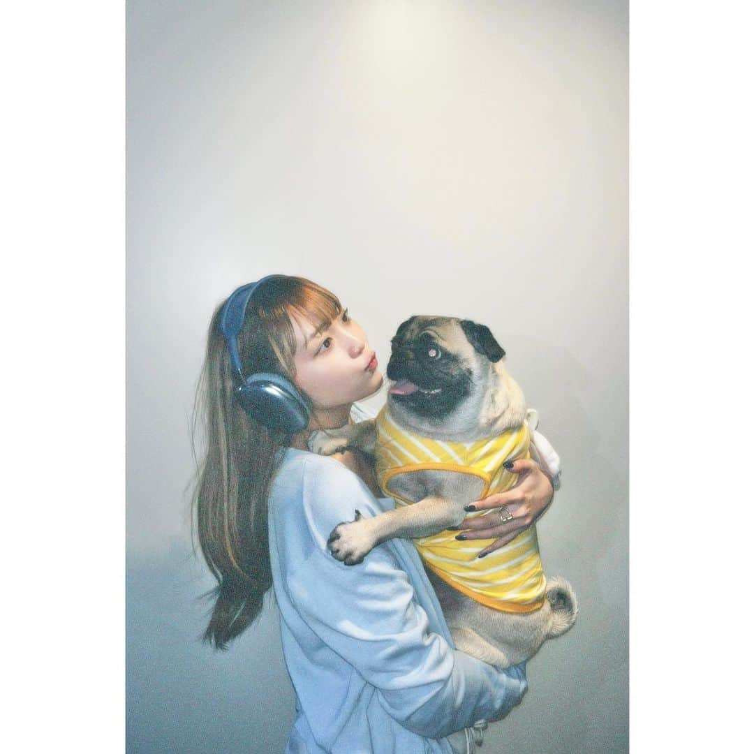 ねおのインスタグラム：「🤍🐶🤍  愛しのBon様と🐾」