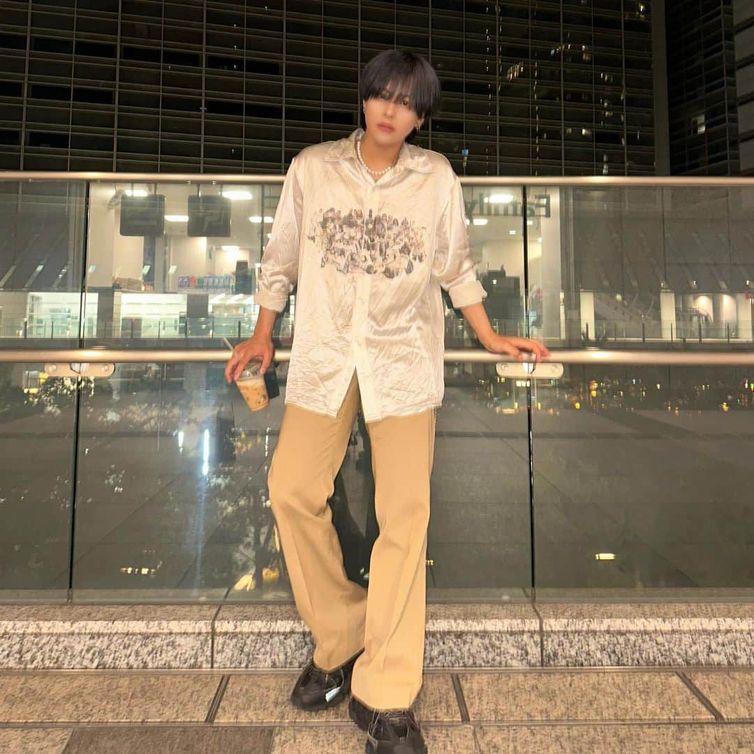 山本琉伊のインスタグラム：「服しわっシワ」