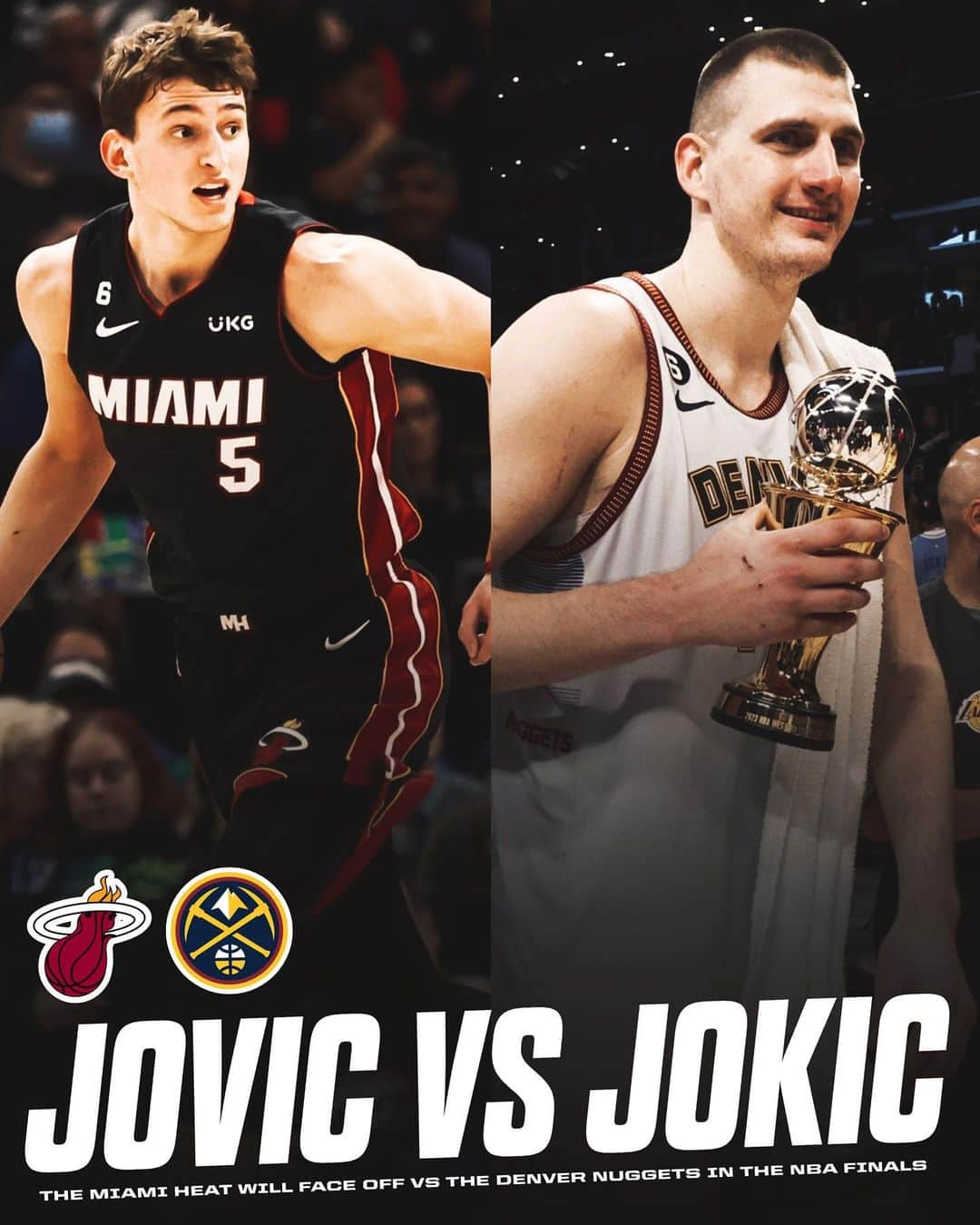 ニコラ・ヨキッチさんのインスタグラム写真 - (ニコラ・ヨキッチInstagram)「From Belgrade Serbia, to the NBA Finals. Nikola Jovic and Jokic will face off in the NBA Finals as the Miami Heat defeated the Boston Celtics in 7 games 🇷🇸🔥」5月30日 21時40分 - jokicnikolaofficial