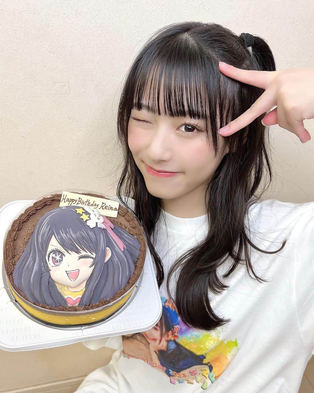 山崎玲奈さんのインスタグラム写真 - (山崎玲奈Instagram)「アイちゃんケーキ🎂💕  誕生日に、毎年お母さんが用意してくれるの~！ 可愛いすぎて食べれないっ🌟  ・ #キャラケーキ#オーダーケーキ#オーダーメイドケーキ#アニメケーキ#推しの子#アイ#星野アイ#アニメオタク#oshinoko#hoshinoai#aihoshino#アニメ好き」5月30日 22時43分 - yamazaki_reina