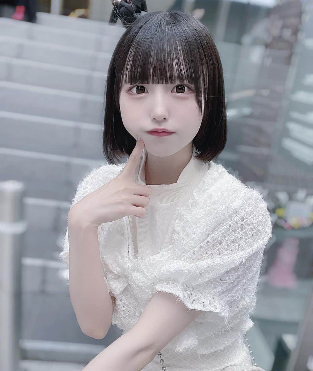 のインスタグラム：「おでかけの日^ - ^ ．  ．  ．  #ボブ #黒髪ボブ」