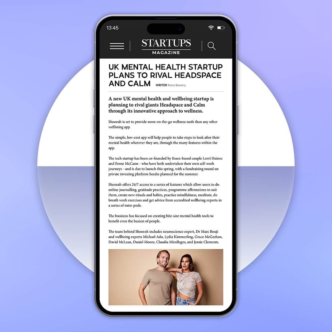 ファーン・マッキャンのインスタグラム：「Shoorah making press.  As co-founder…this makes me unbelievably proud & this is just the beginning for us @shoorah   Thankyou to the journalists & publications who have featured us.   Wherever you are, Shoorah.   #techstartup #startup #newbusiness #founder #mentalhealth #press #pr #media #news #wellbeing #gratitude」