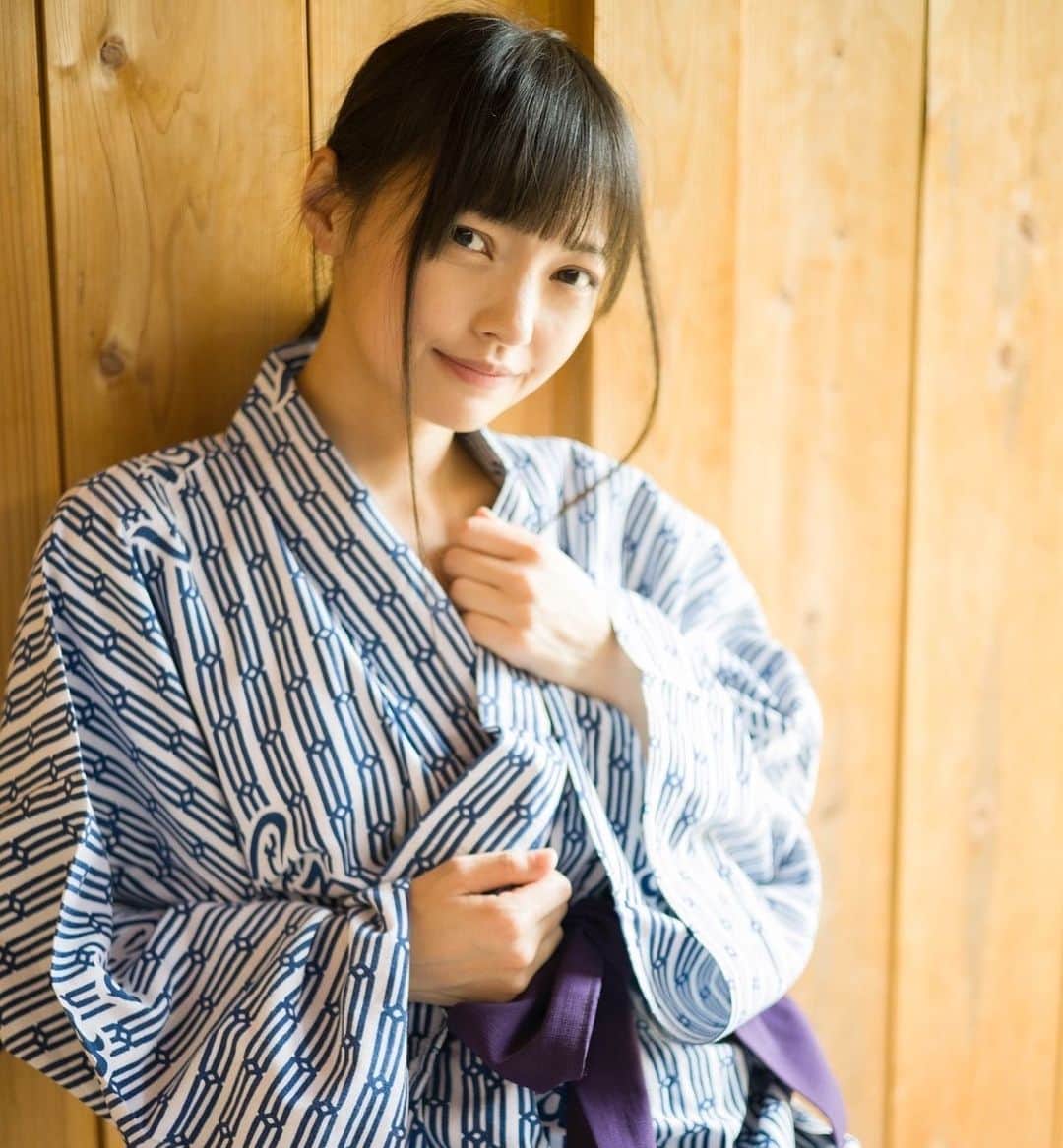 松山あおいのインスタグラム：「浴衣おねえさん」