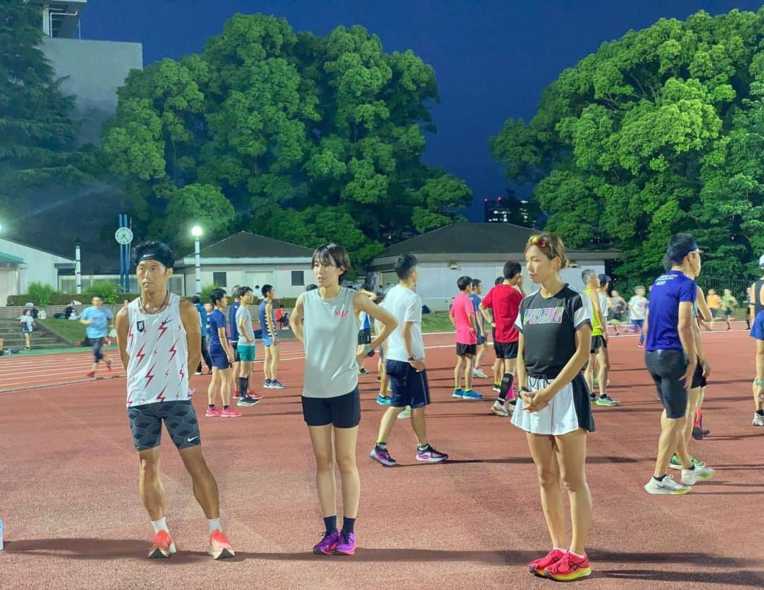 下門美春さんのインスタグラム写真 - (下門美春Instagram)「5/30(火)ザキオガ練ゲスト🏃‍♀️💨 1600m×4本 楽しかったー😃！ たくさんのご参加ありがとうございましたー！☺️✨ しっかりケアして休んでくださいね☺️✨ うるさい煽り女すみません👸 意外と声通る系☺️苦笑  #japan #marathon #runner #running #training #マラソン #マラソン女子 #ランニング #ランニング女子 #トレーニング #はしりますたぐらむ」5月31日 0時18分 - 38shimo