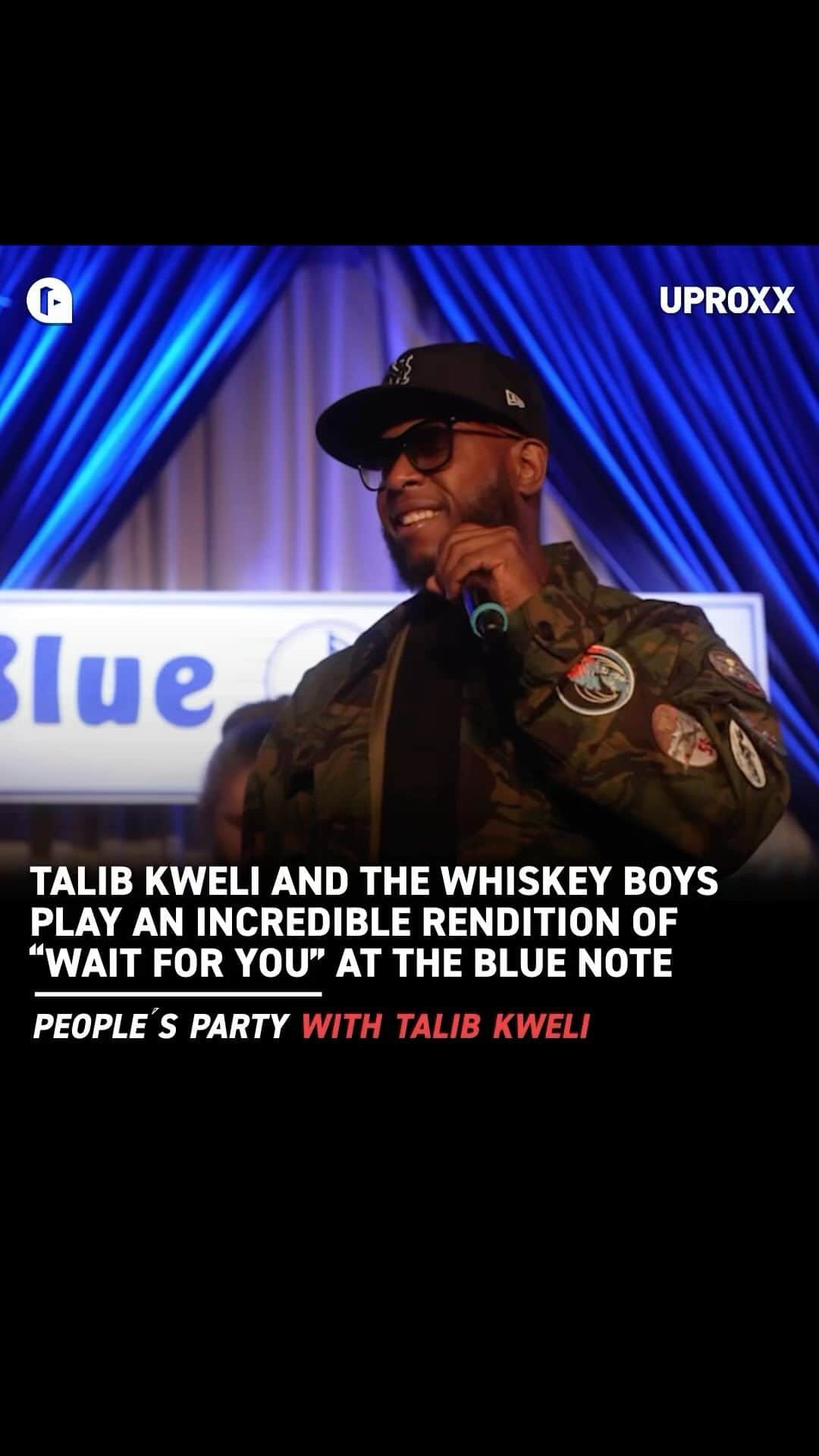 タリブ・クウェリのインスタグラム：「Check out @talibkweli & #thewhiskeyboys @bradywattbass  @chrisrobonline  @klutchmint  @matt.pedals play an incredible rendition of “Wait For You” at @bluenotenyc - tickets are on sale now to catch @talibkweli + band again June 5,6,7,12,13 & 14th Footage via  #peoplesparty with @talibkweli  via @uproxx」