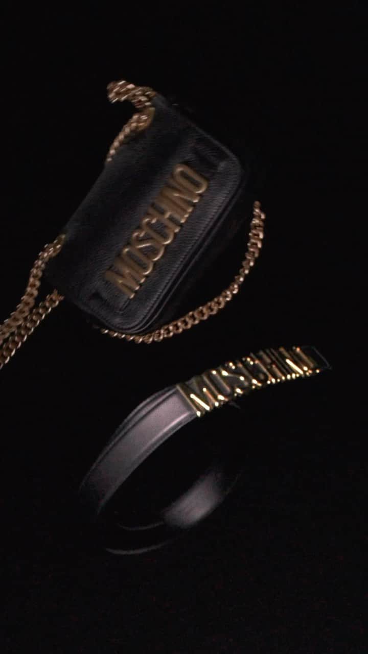 Moschinoのインスタグラム：「Forever iconic, forever Moschino. Add these lettered accessories to your alphabet, from signature jewelry to arm candy with our name on it.   #Moschino #MoschinoAccessories」