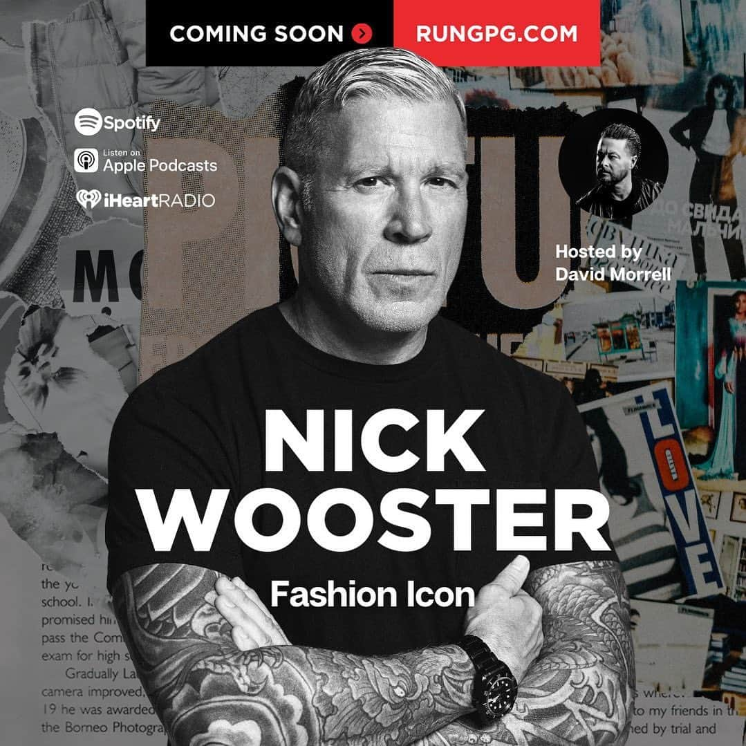 ニック･ウースタのインスタグラム：「**COMING SOON** I’m looking forward to dropping this one soon with the “Woost God” himself . . . 🎙️🎙️🎙️ • Nick Wooster’s bio and experience reads like a roll call of top American fashion brands and stores. Nick’s tenure in the menswear space has spanned over 30 years and has included work as a consultant, buyer, designer, creative director and advisor with companies and brands such as Barney’s New York, Bergdorf Goodman, Neiman Marcus, Calvin Klein, Ralph Lauren and more.  He was named to Vanity Fair's ‘International Best Dressed List’ as well as GQ’s ‘International Man of The Year’ while making numerous appearances on the covers of your favourite fashion magazines.  Nick is currently consulting for a handful of global fashion brands while cultivating an enviable digital presence with a large social media presence as a fashion authority who pushes boundaries through his distinctive personal style.」