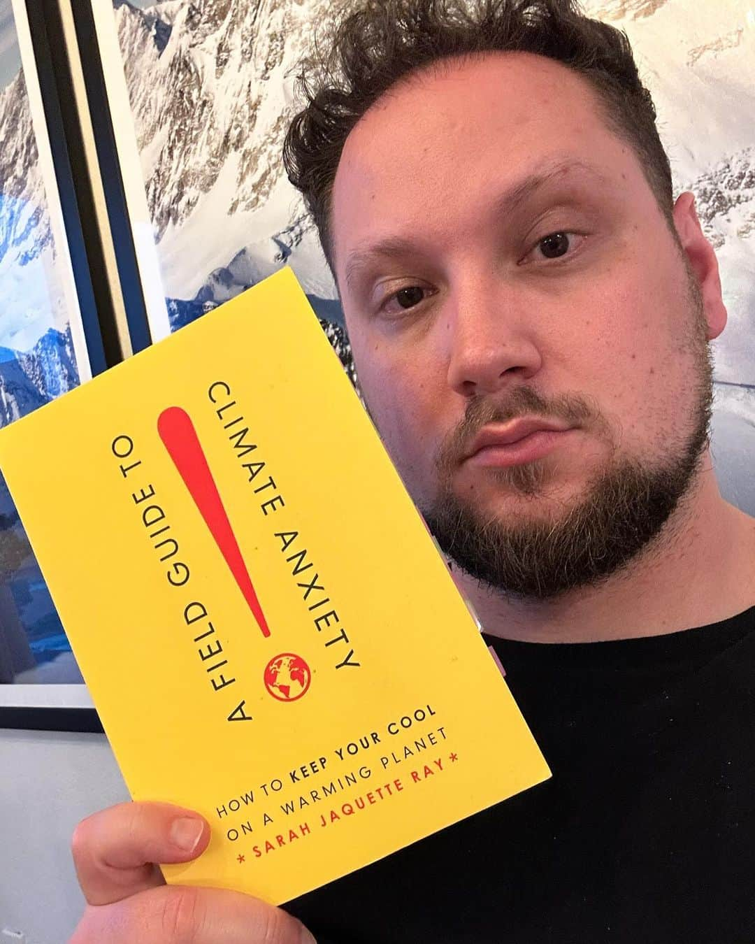 マット・マクゴリーのインスタグラム：「"A Field Guide to Climate Anxiety" by @sarahjaquetteray  Deeply grateful for the wisdom within this book. If you're feeling hopeless and burned out because of climate change, I can't recommend this book enough.   "Cognitive psychologists recognize the importance of being aware that we are part of a team. 'People easily feel helpless if left on their own when confronted with the severity of the coming climate disruptions,' Stoknes observes. But 'participating in a community or group that works for a common cause is a good remedy (the only one, actually) for this toxic helplessness and passivity.'   When my students recognize that they are all in the same boat and that they *need* to rely on each other, to express vulnerability about their anxiety and dread, and to cultivate community morale, they become the change they want to manifest in the world. They spread that uplift to other classes. Not feeling alone is probably the most important prescription for long-term resilience. When our classes start with building community before learning content, we all have far more energy and passion about the subject matter when we finally get there...  Practice green consumerism because it feels right- because you *wish* to- not because you'll feel guilty if you don't. Don't let green consumerism make you complacent. When you limit your arena of social change to what you buy or don't buy, you can lull yourself into thinking that's enough. Remember that the pollution and resource costs of a pen pale in comparison to the impacts of industries. Although we wield power as consumers, we have greater impact as citizens, community members, and social-change agents who can do much more than not buy plastic cutlery or pens.  I find myself responding resentfully to environmental messages that ask me to feel guilty. Kimmerer's non-built based pathos helped me overcome my own affective dissonance with respect to guilt. That is the model we should use in encourage others to become climate activists. 'Make justice and liberation feel good,' insisnts adrienne maree brown. Humans will come back over and over again to feel pleasure.'"   My Booklist: bit.ly/mcgreads (link in bio) #McGReads」