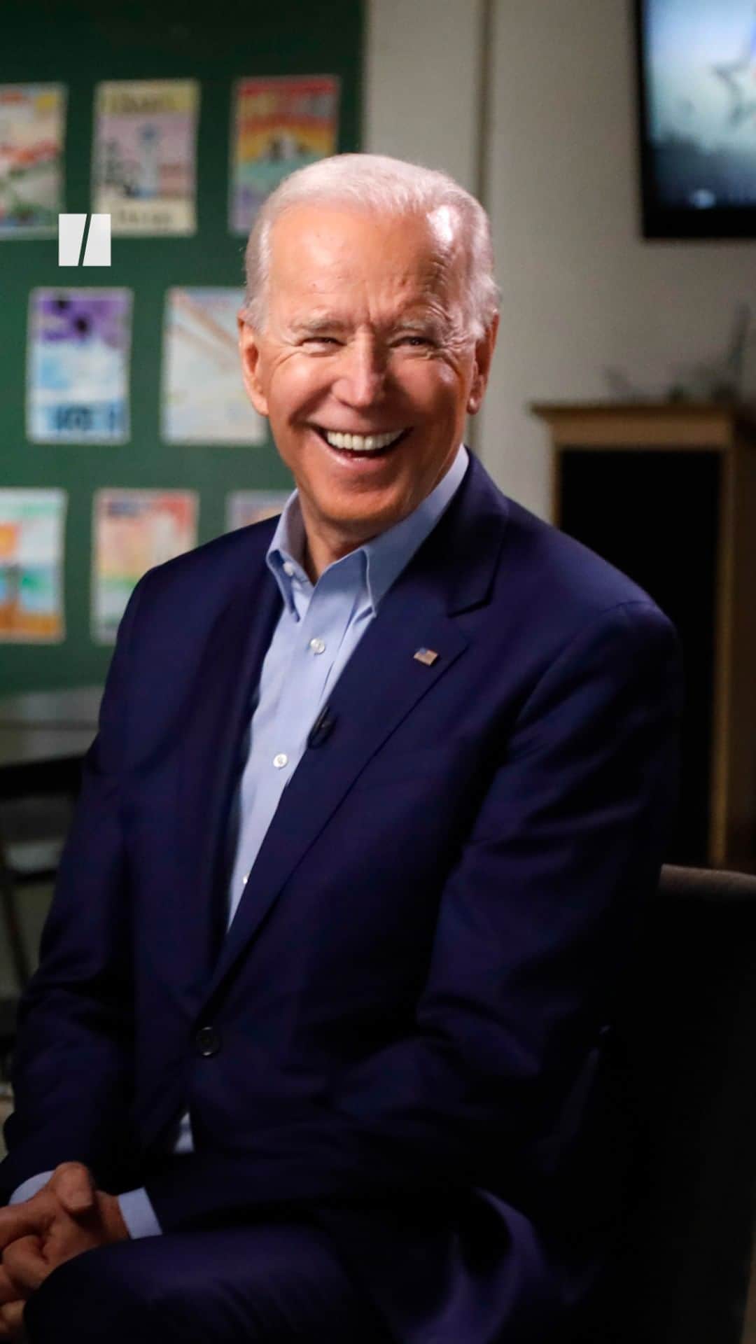 Huffington Postのインスタグラム：「President Joe Biden had a priceless response on Fox News when asked if he would ever pardon ex-President Donald Trump.」