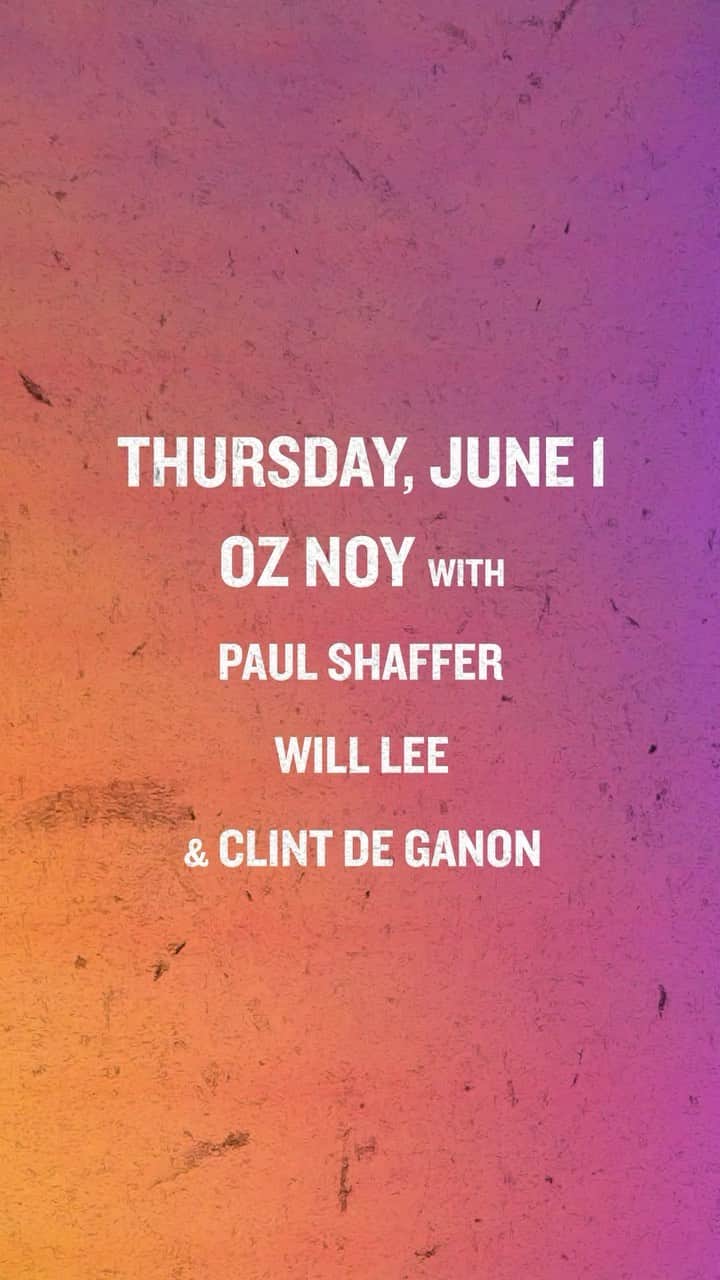 ウィル・リーのインスタグラム：「See you Thursday at The Bitter End with Paul Shaffer, Oz Noy, & Clint DeGanon!   There are plenty of standing room tickets still available for both shows!  7:30pm 🎟 & 9:30pm 🎟 👆🏻👆🏻  #WillLee #OzNoy #TheBitterEndNYC #ThisBoysLife #LiveMusic」