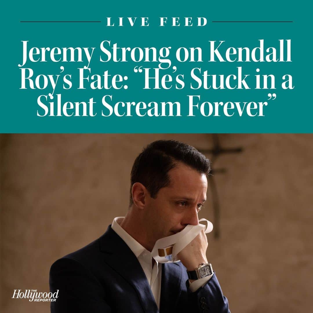 ハリウッド・リポーターのインスタグラム：「In a series marked by meteoric rises and falls, no one on #Succession fell harder than Kendall Roy. ⁠ ⁠ “I think some people felt like this moment might pass,” Strong tells THR about his close circle's reaction to Kendall’s fate. “Maybe he’ll have a life. Maybe he’ll get up off of that bench and walk in a different direction, and maybe have some version of a life.” For THR's full interview with the actor, where he discusses the final scene of his character and an alternative version of the scene, head to the link in bio.」