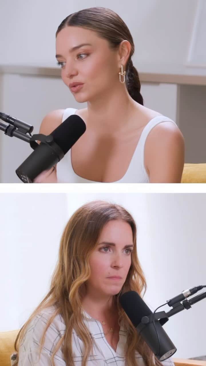 ミランダ・カーのインスタグラム：「EP 421: Sat down with @mirandakerr to talk about wellness, motherhood, skincare (👈🏻 full geek out over morning vs evening routines) health, vitality, organization and sea moss.   Listen in wherever you get your podcasts」