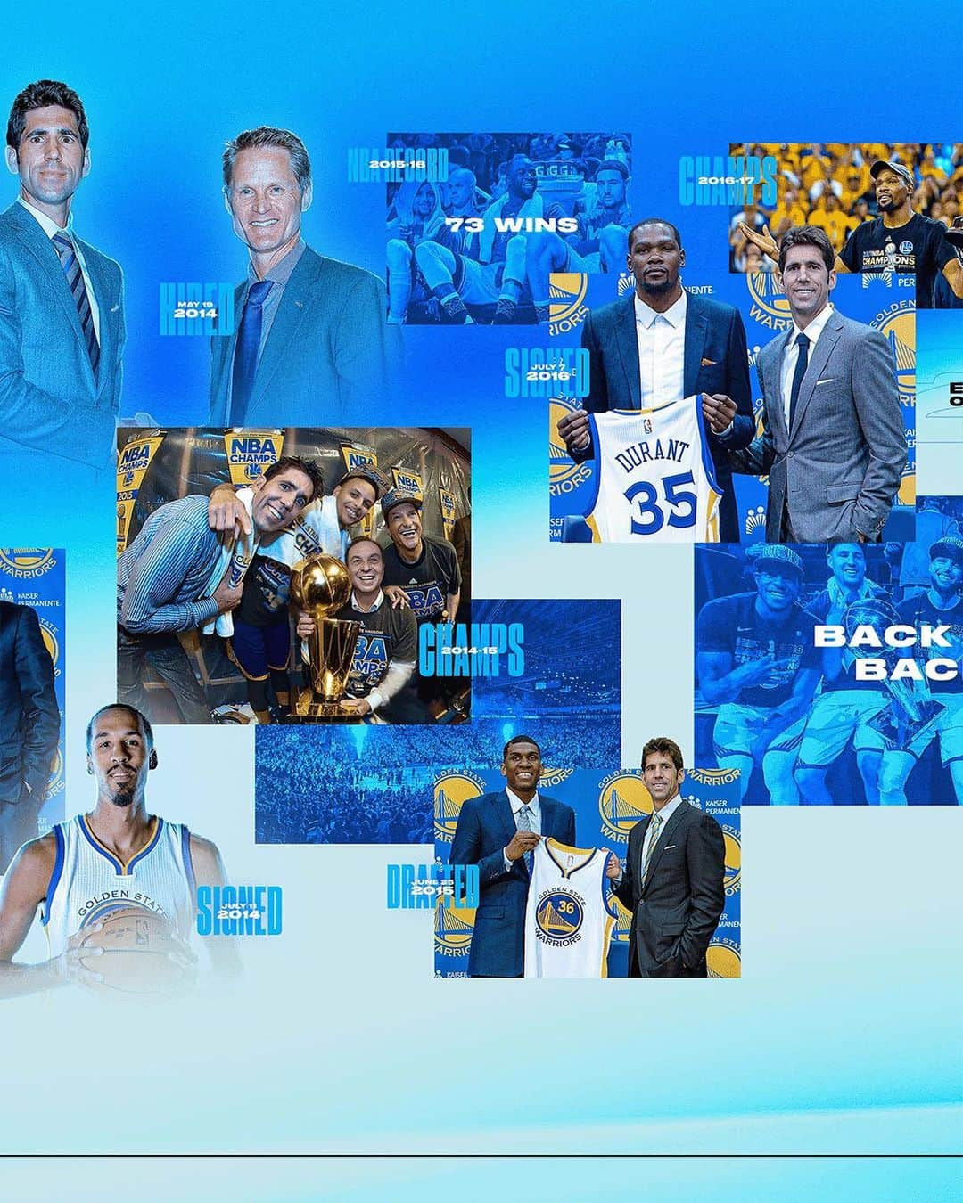 ゴールデンステート・ウォリアーズさんのインスタグラム写真 - (ゴールデンステート・ウォリアーズInstagram)「Bob Myers’ run as the leader of our Basketball Operations group was historic.」5月31日 5時59分 - warriors