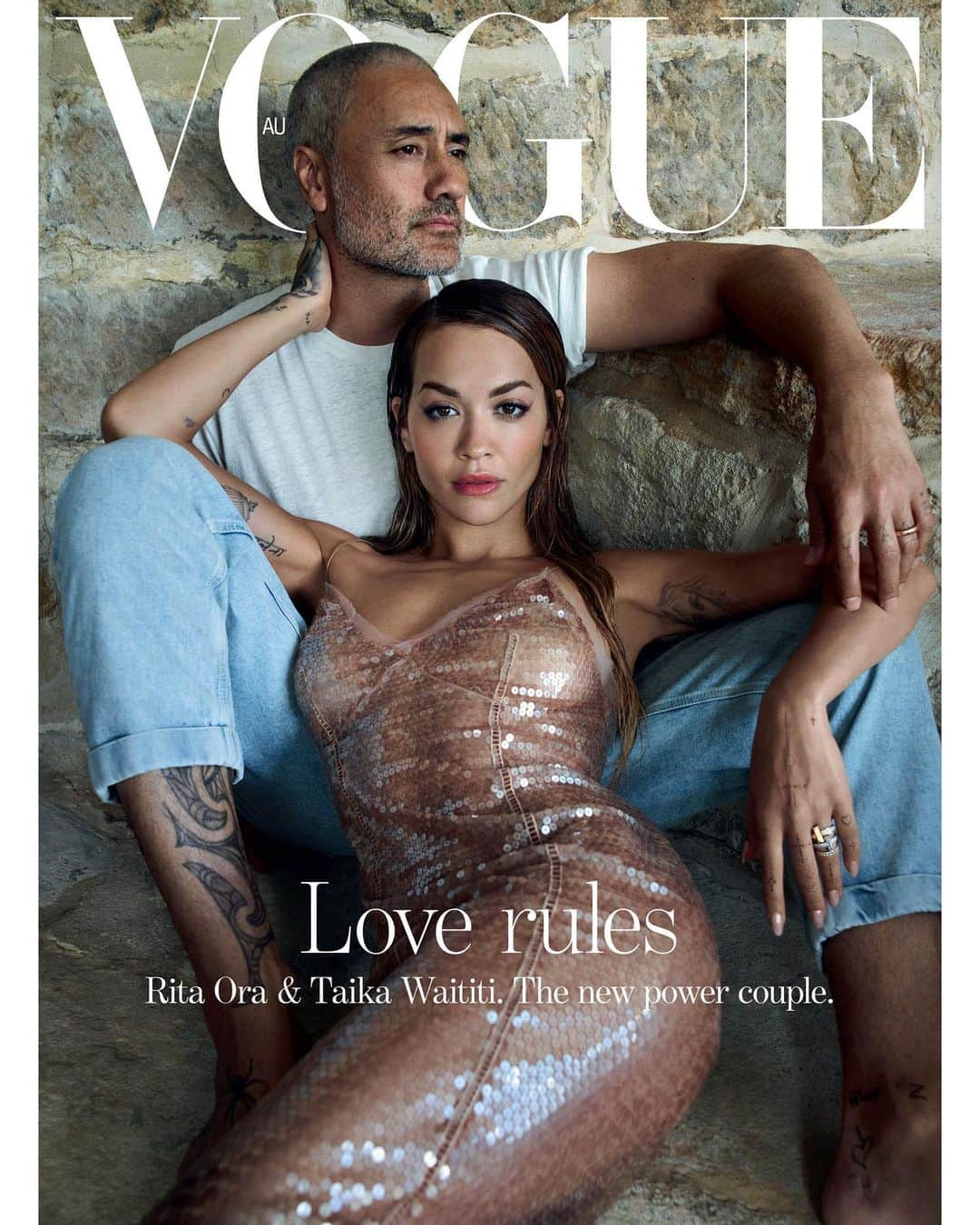Vogue Australiaさんのインスタグラム写真 - (Vogue AustraliaInstagram)「@RitaOra and @TaikaWaititi are our June cover stars! They fell in love in Sydney, so it’s fitting to shoot the newly-married couple for their first cover together against the backdrop of the city’s glittering harbour. Ahead of Ora’s first album in five years, and Waititi’s next directorial project, entertainment’s new power couple open up to #VogueAustralia about being married, and their life together as best friends and now, creative collaborators.  Read their cover story, and get a sneak peek and their intimate cover shoot from our upcoming June issue—on sale Monday, June 5—at the link in bio.  #TaikaWaititi wears @Fendi, and #RitaOra wears a @Fendi dress and @TiffanyAndCo rings  Styled by @ChristineCentenera & @Kaila.Matthews, photographed by @RobbieFimmano, words by @JessicaLMontague, hair by @SophieRobertsHair, make-up by @LochieStonehouse, manicure by @JadePhamOfficial @CelesteG.Makeup, set design by @AnotherSophie, talent director @Rikki_Keene, production by @CharlotteMelissaRose @JadeCarp, shot on location at The Hermitage. Special thanks to @JustinHemmes」5月31日 7時04分 - vogueaustralia