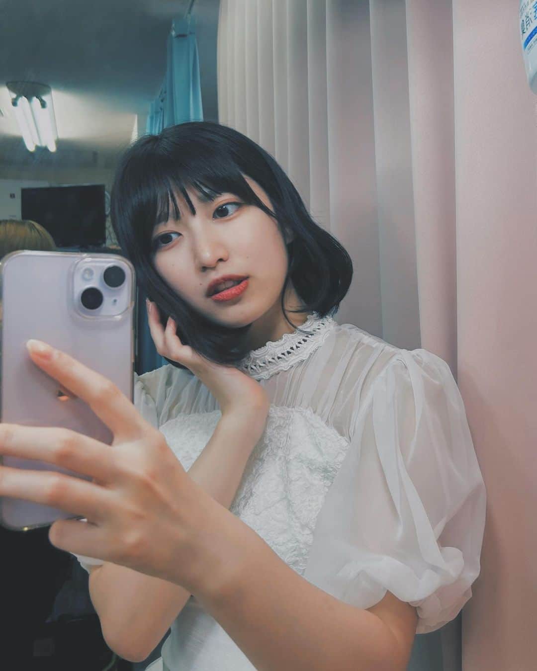 吉田華恋のインスタグラム：「ふわふわうちまき〰🫧☁️🪽 いまの髪の長さだいすき➰⚪️」