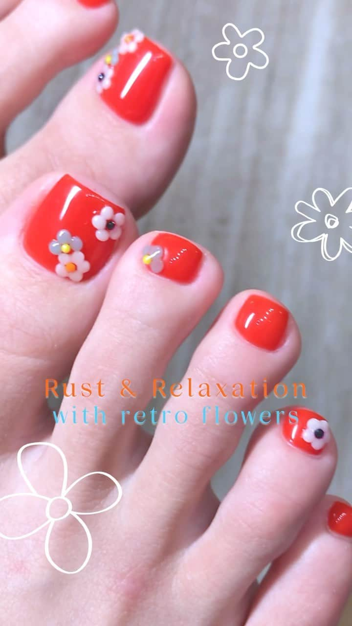 ryo kitamuraのインスタグラム：「🍊🌼ジューシーオレンジでCity Retro🌼🍊 @opi recommend GEL COLOR ”ORANGE” < GC F006> Rust & Relaxation  純度の高いフレッシュなオレンジジュースのようにくもりのないパーフェクトカラー🍊 奥行きのある透けないクリアは、見た瞬間一目惚れ🥰🧡  #opi #オーピーアイ #ジェルカラーbyopi」