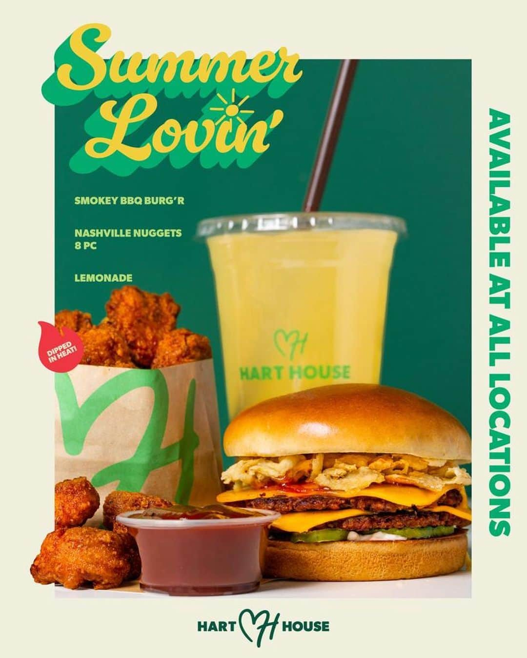 ケビン・ハートさんのインスタグラム写真 - (ケビン・ハートInstagram)「A new location isn't the only thing popping off this month at @myharthouse!! Introducing Summer Lovin' - our first ever menu additions, now available at all locations. Featuring a Smokey BBQ Burger, refreshingly crisp Lemonade, and our Nashville Nuggets, we're spreading love the Hart House way this summer! Come #EatYourHartOut !!!! #HartHouse」5月31日 8時30分 - kevinhart4real