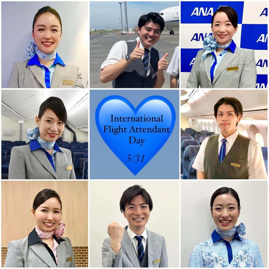 ANAさんのインスタグラム写真 - (ANAInstagram)「Happy International Flight Attendant Day ✈️🌎✨ 今日5月31日は世界フライトアテンダントの日💙  世界中の客室乗務員の皆さま、安全で快適な旅と素敵な笑顔を、ありがとうございます🥰  #cabinattendant #internationalflightattendantday」5月31日 8時50分 - ana.japan