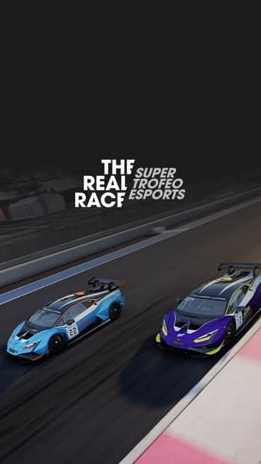 ランボルギーニのインスタグラム：「The Real Race - Super Trofeo Esports: the racing competition where the real and virtual worlds collide.  Driving humans beyond with our Esports Series has never been more exciting. Racing on @assettocorsa Competizione.   #LamborghiniEsports #Lamborghini #LamborghiniSc」