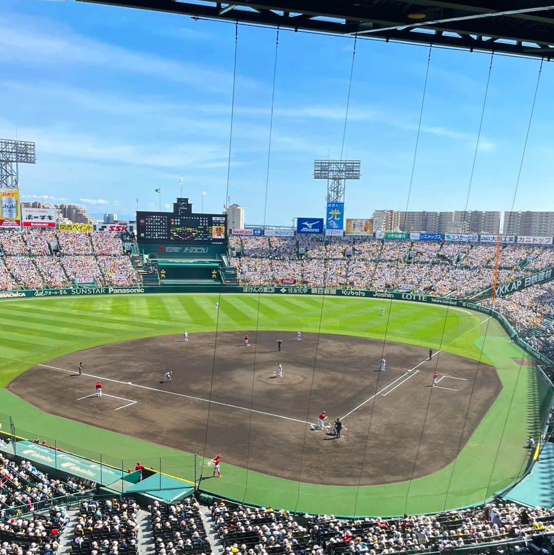 千秋さんのインスタグラム写真 - (千秋Instagram)「もう野球三昧の日々⚾️ 5月のある日🍀 千秋家親戚一同、東京から甲子園へ大移動で現地観戦の日でした。 勝って良かった🤩 そして甲子園はいつも美しい✨  ずっとあえて黙ってたけど、もう言っちゃう、なんか阪神超強くない？この感じで交流戦乗り切ればアレあるかな！おーん #阪神 #tigers #hanshin #タイガース #甲子園 #虎姫様の戯言」5月31日 20時09分 - chiaki77777