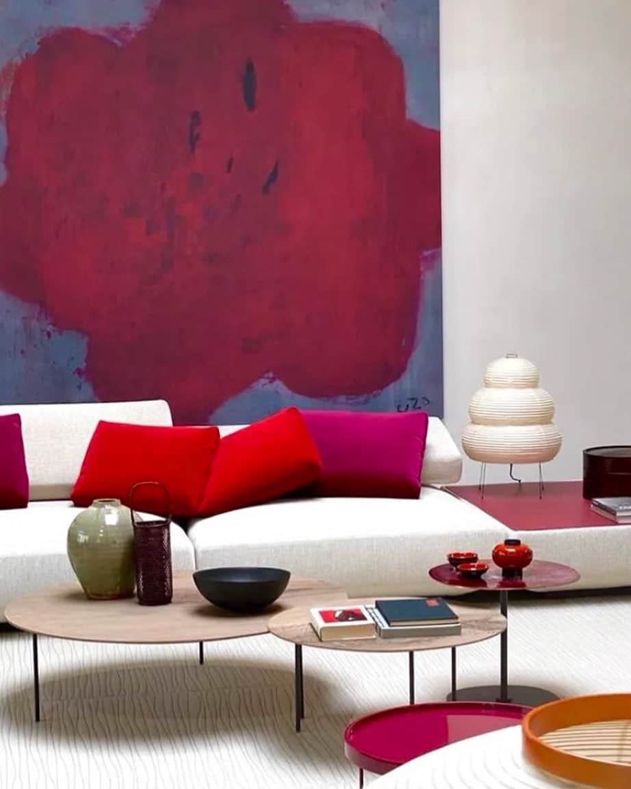 Uzo Hiramatsuのインスタグラム：「My paintings were used as background images in Paola Lenti's catalogue and video.  #painter #Japan #fukuoka #contemporaryart #painting #drawing #mixedmedia  #flower #flowers #red」